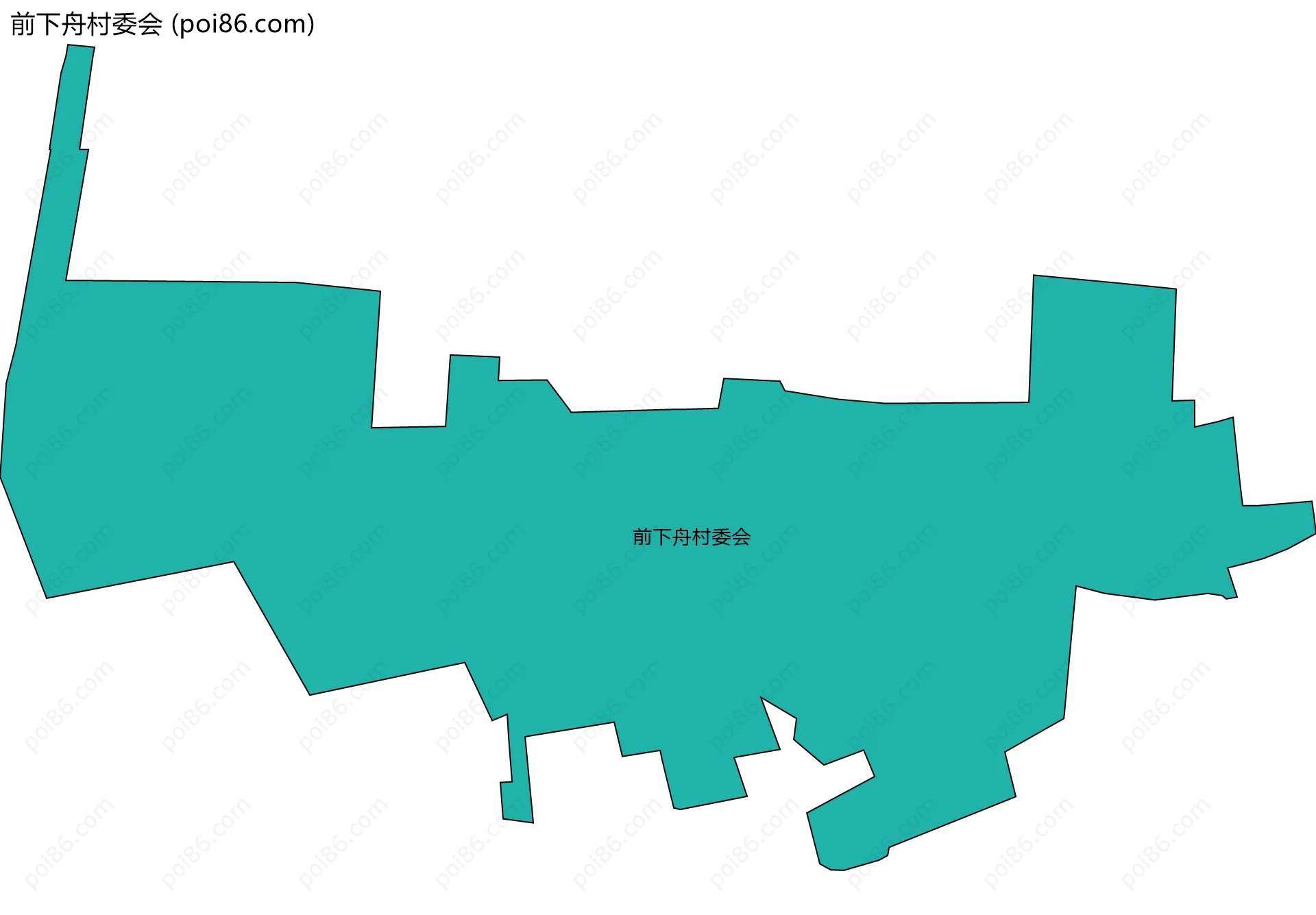 前下舟村委会边界地图