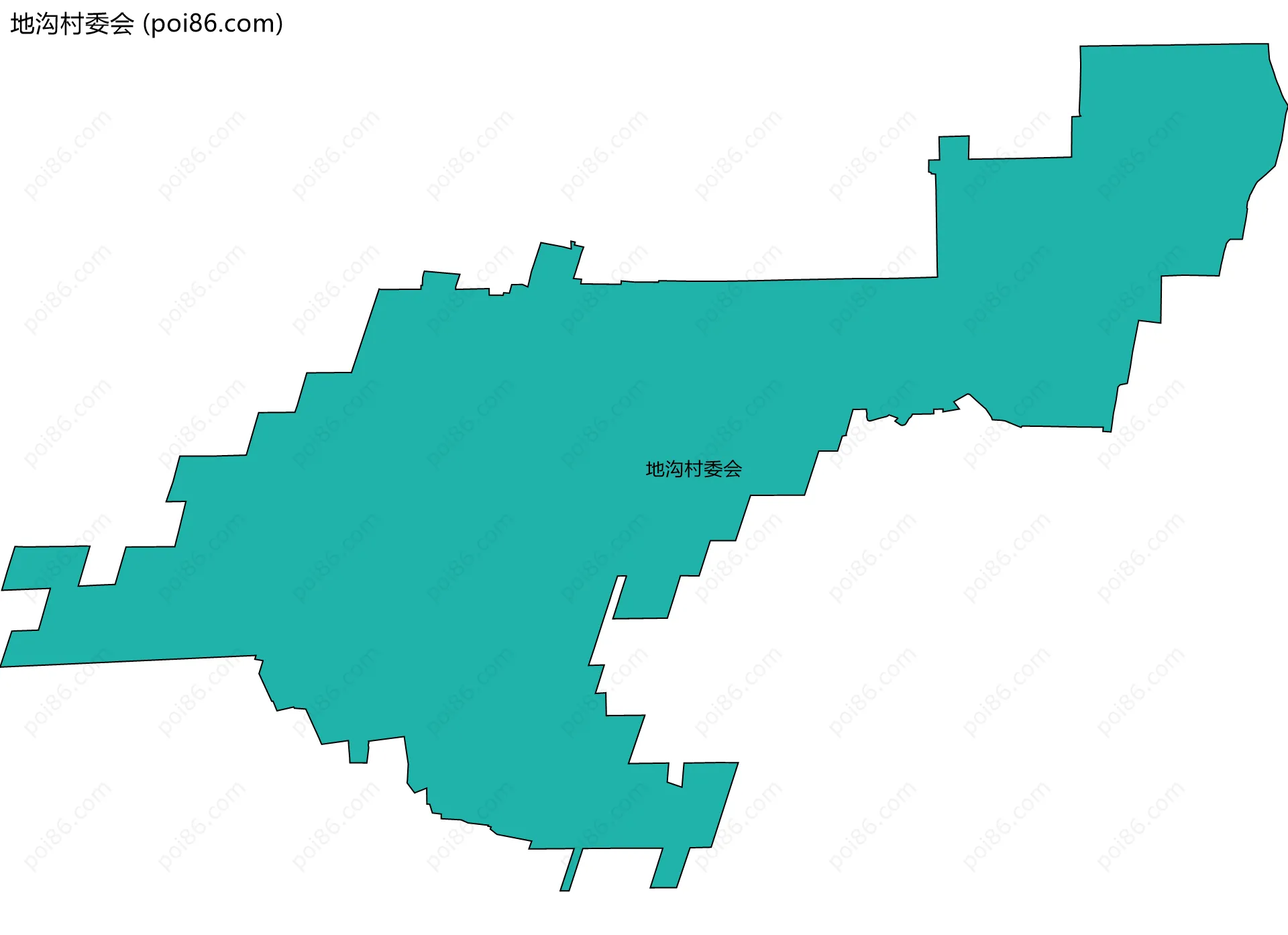 地沟村委会边界地图