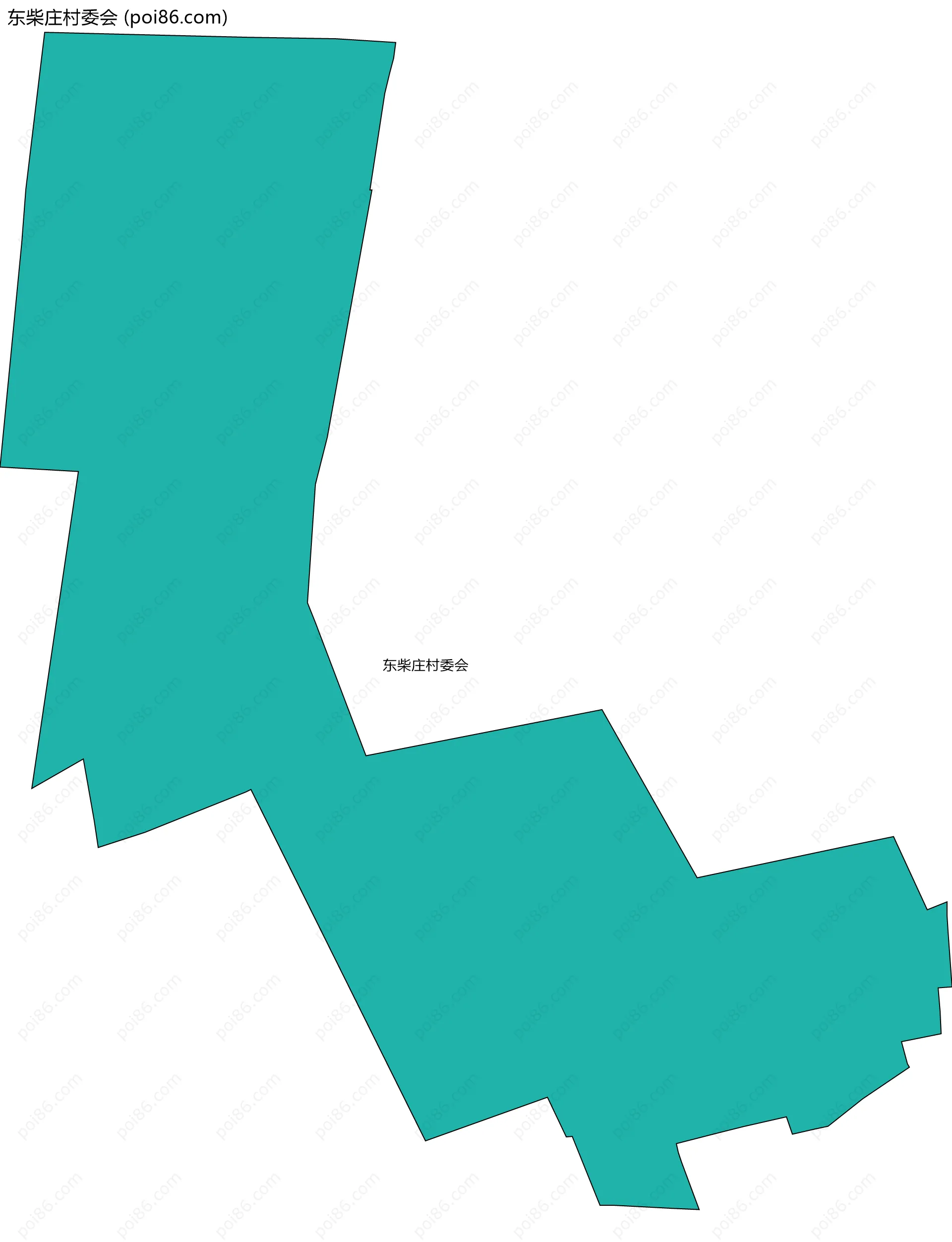 东柴庄村委会边界地图