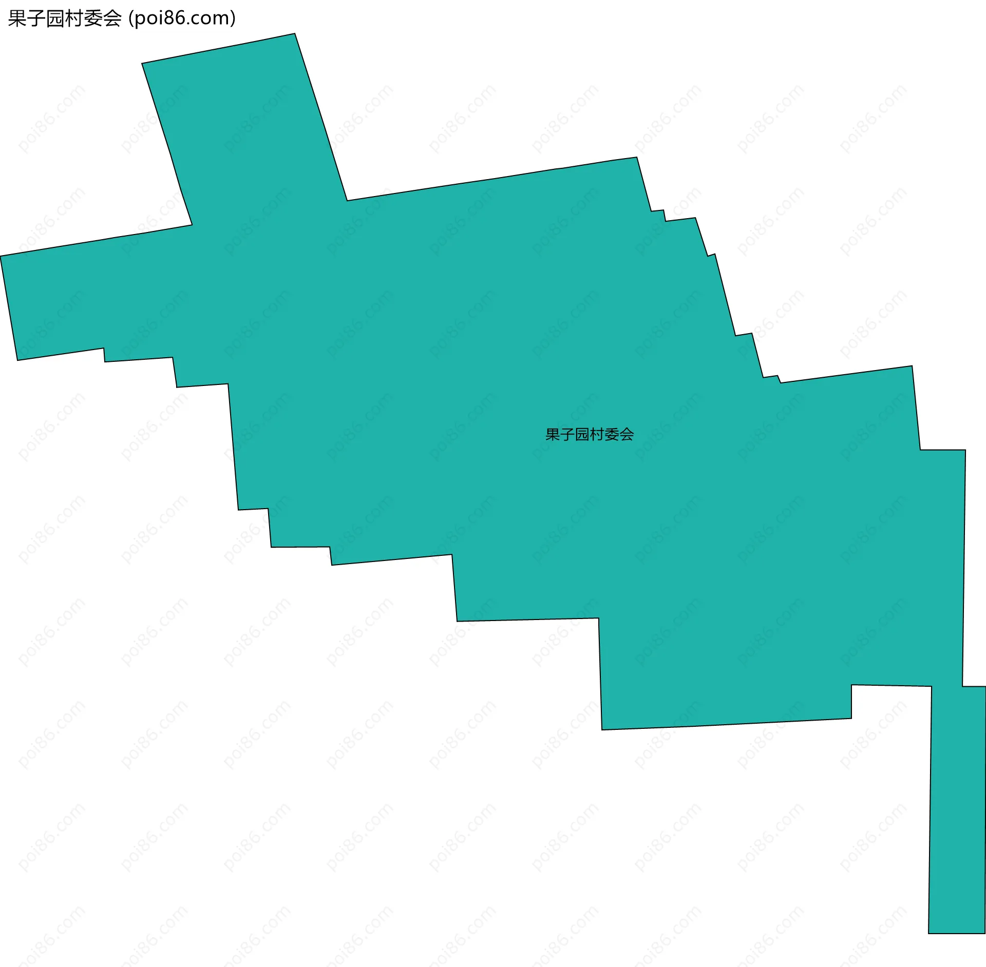 果子园村委会边界地图