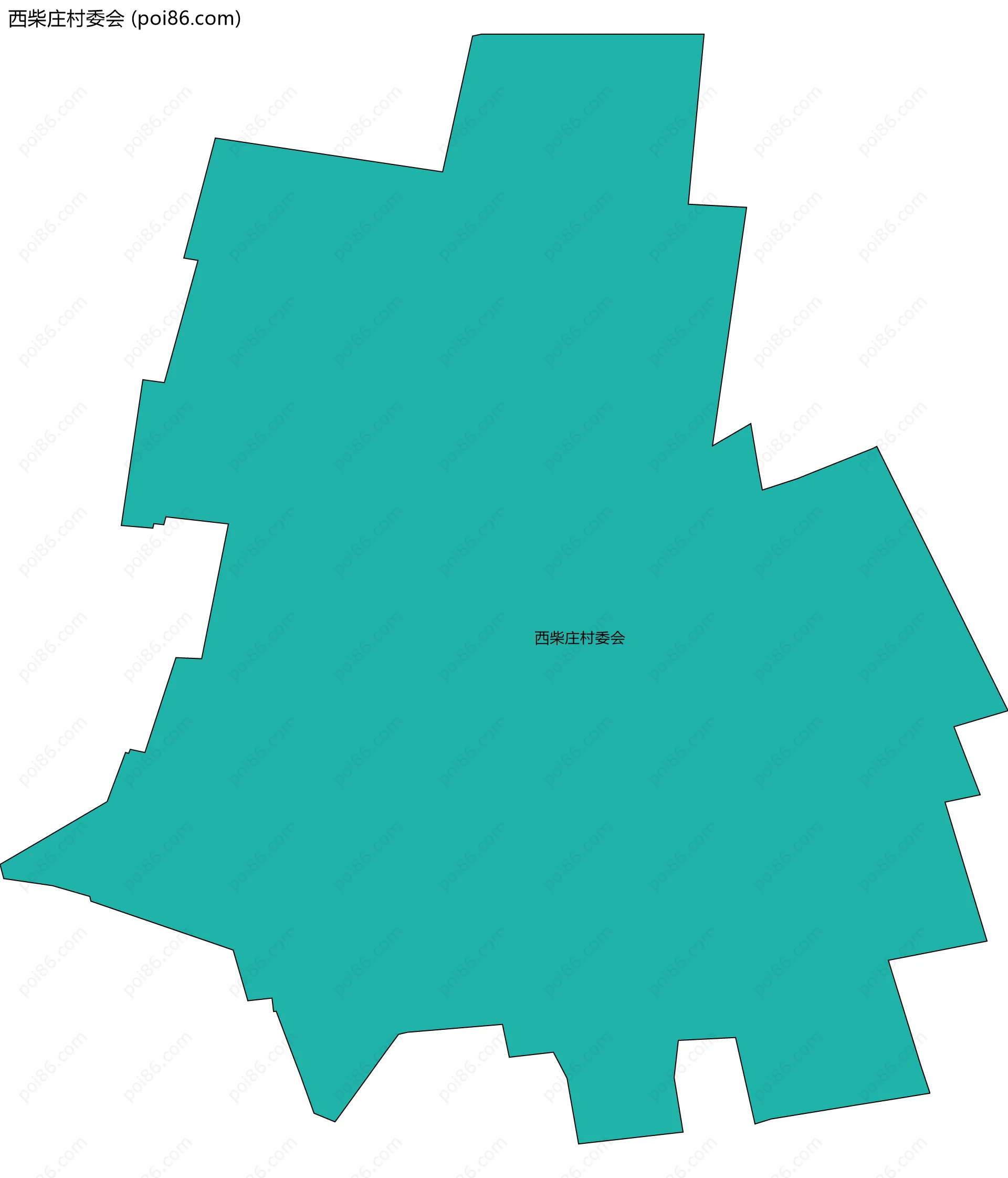 西柴庄村委会边界地图