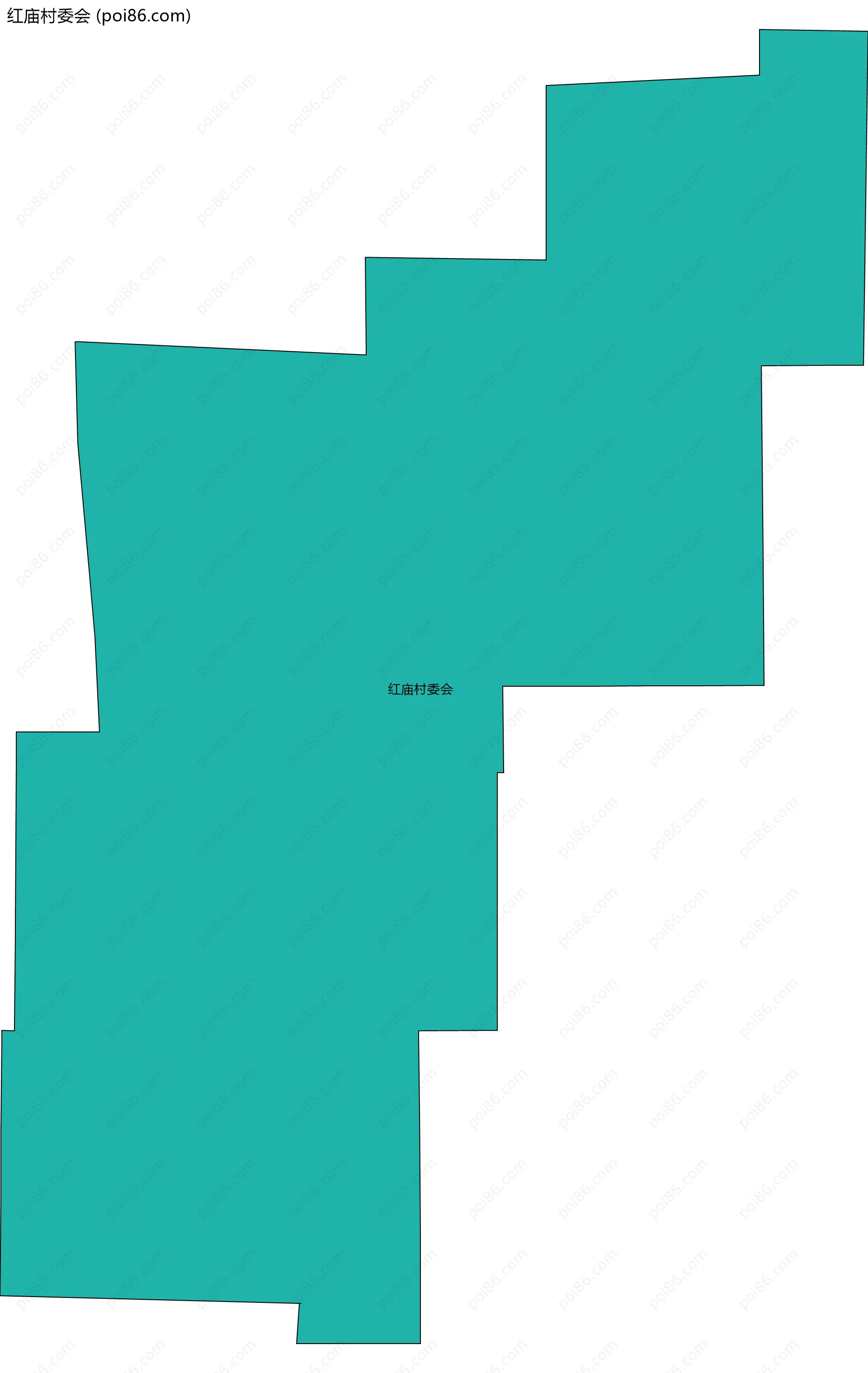 红庙村委会边界地图