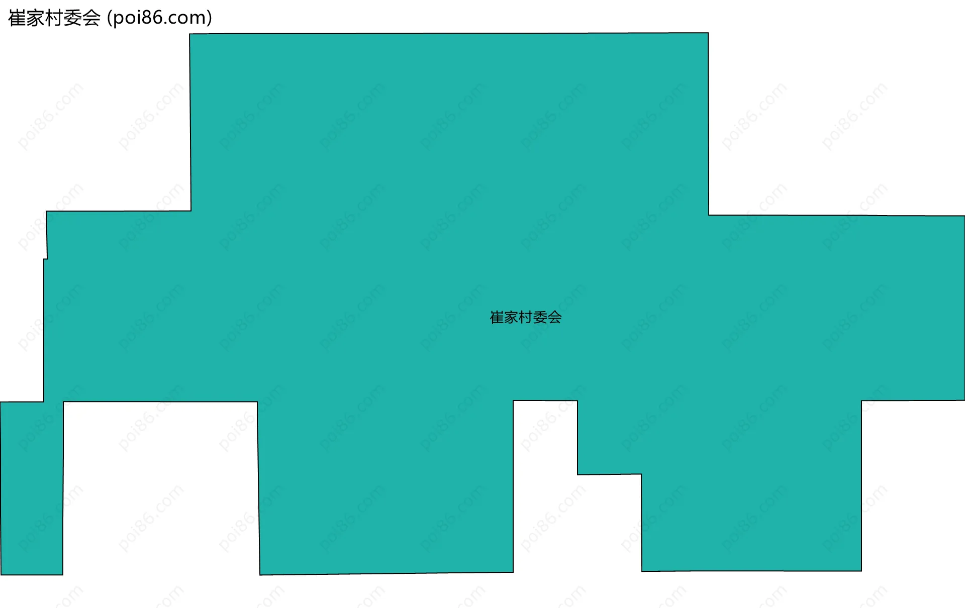 崔家村委会边界地图
