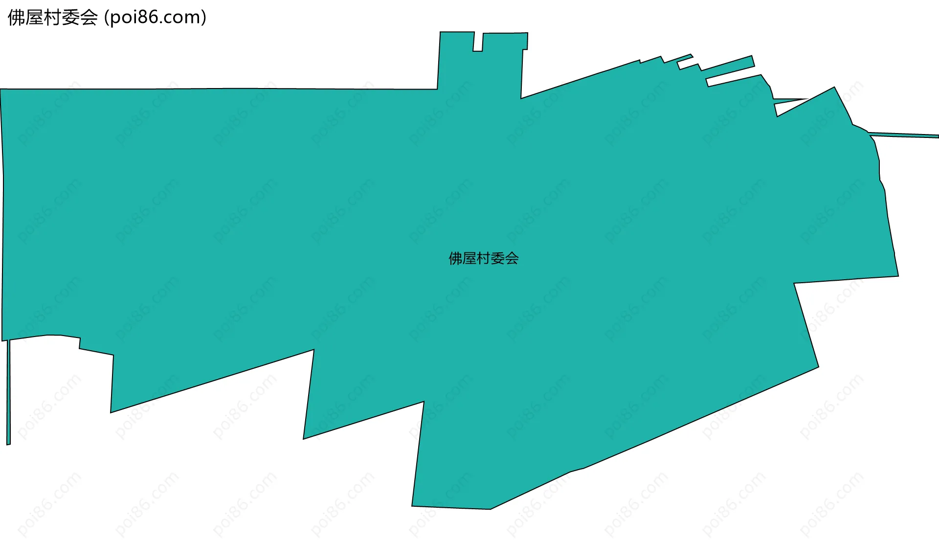 佛屋村委会边界地图