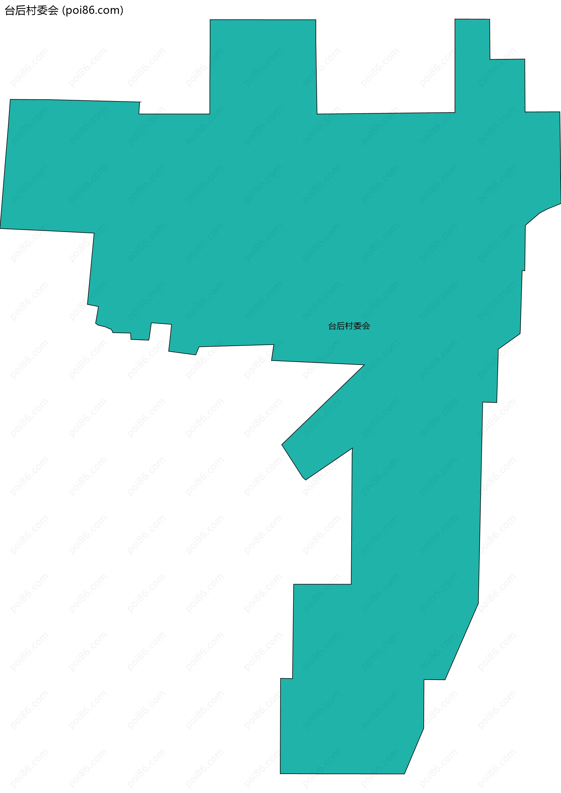 台后村委会边界地图