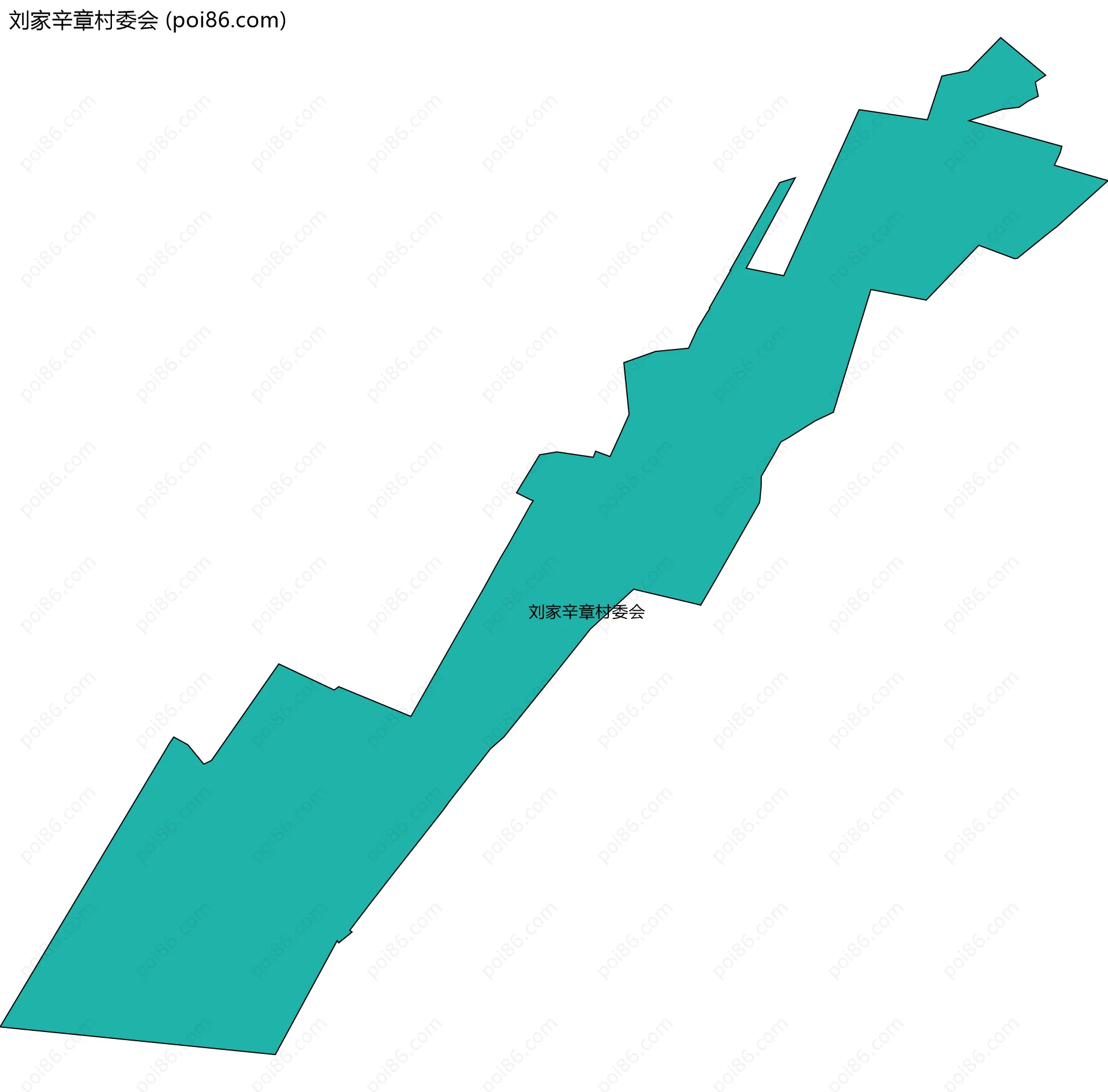 刘家辛章村委会边界地图