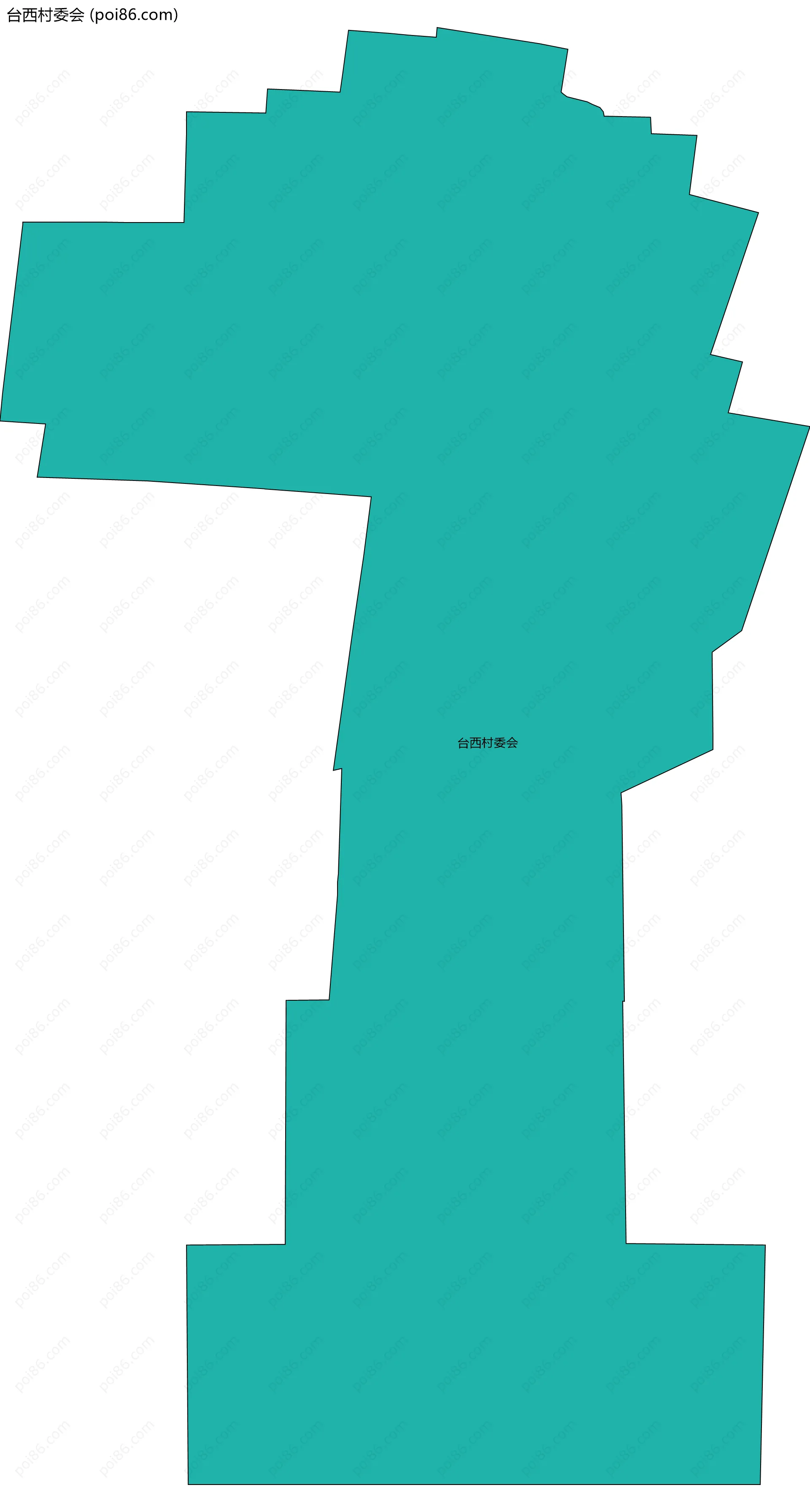 台西村委会边界地图