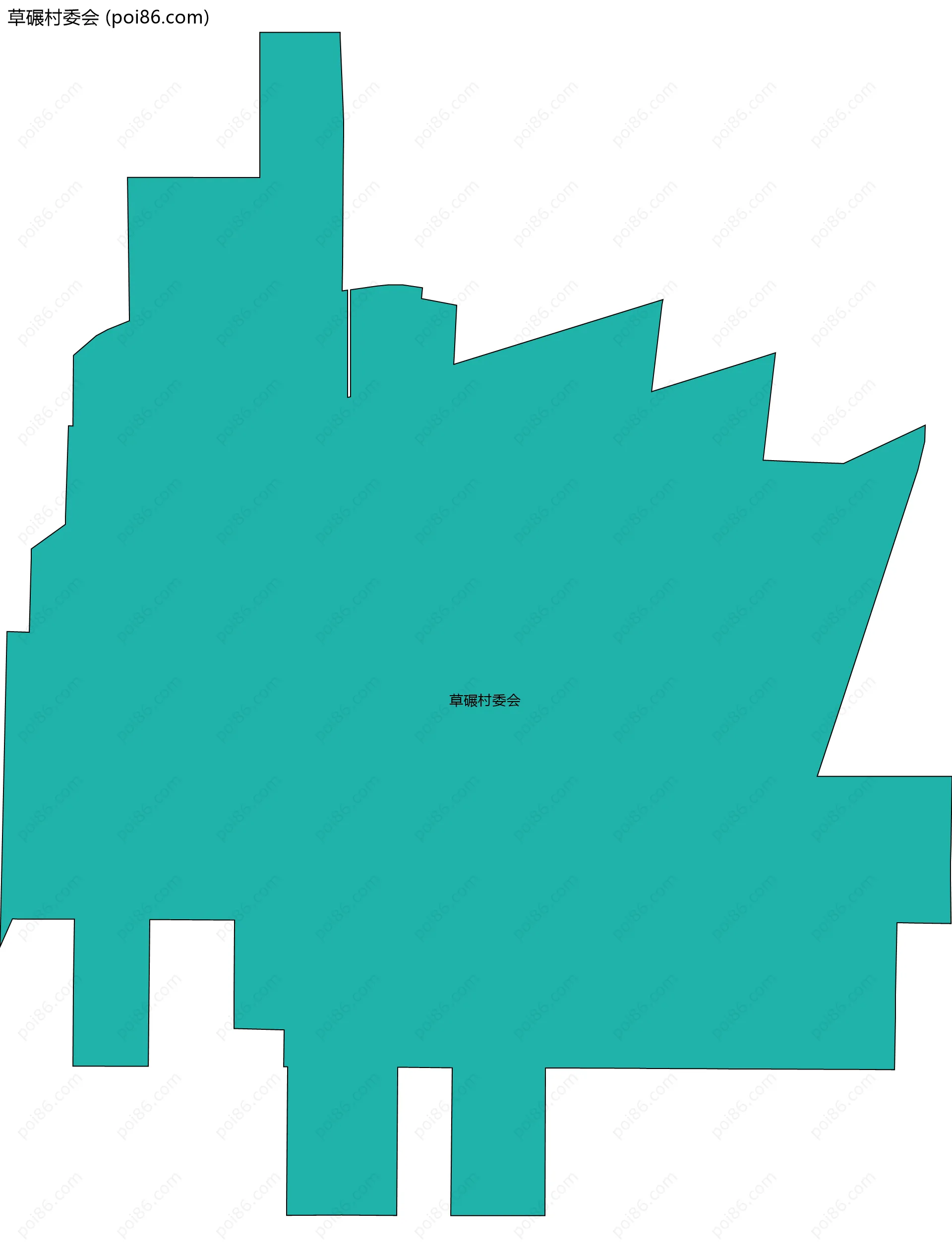 草碾村委会边界地图