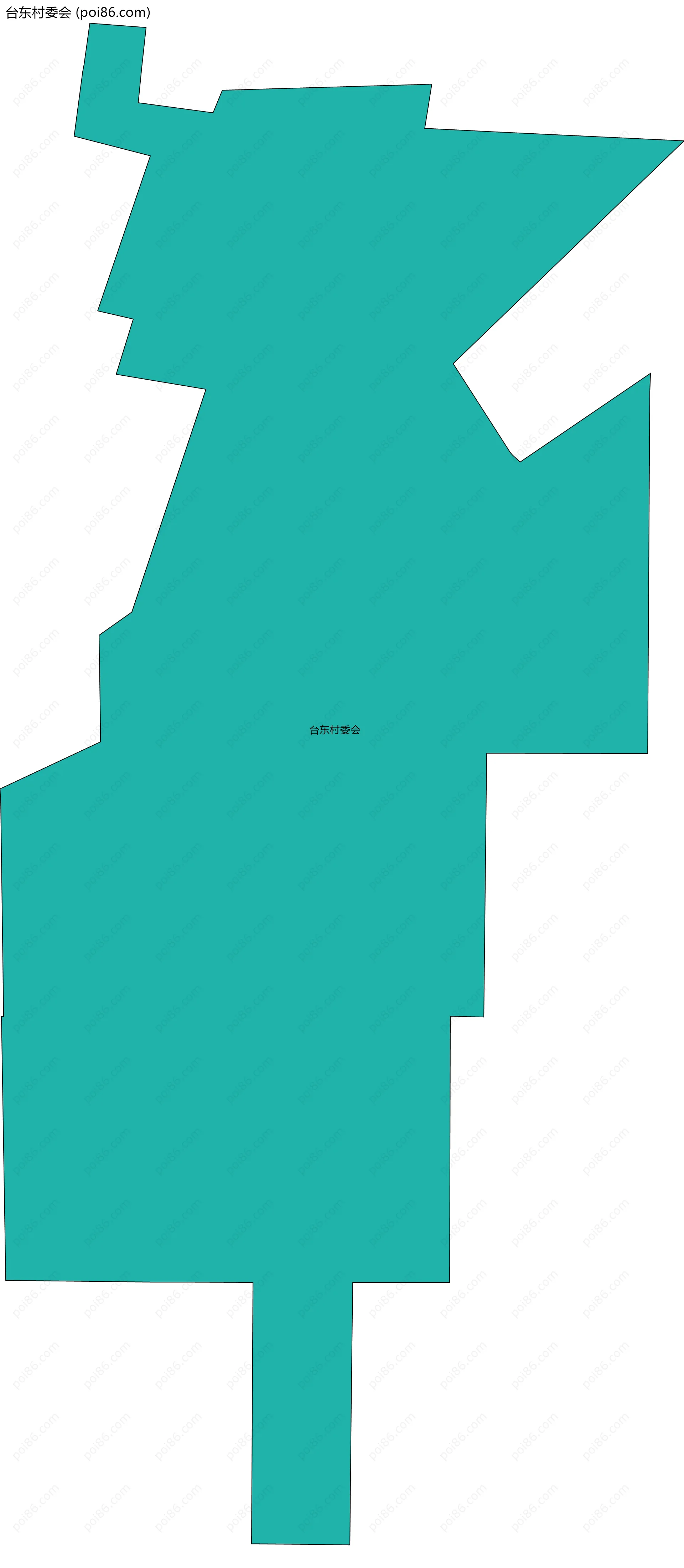 台东村委会边界地图