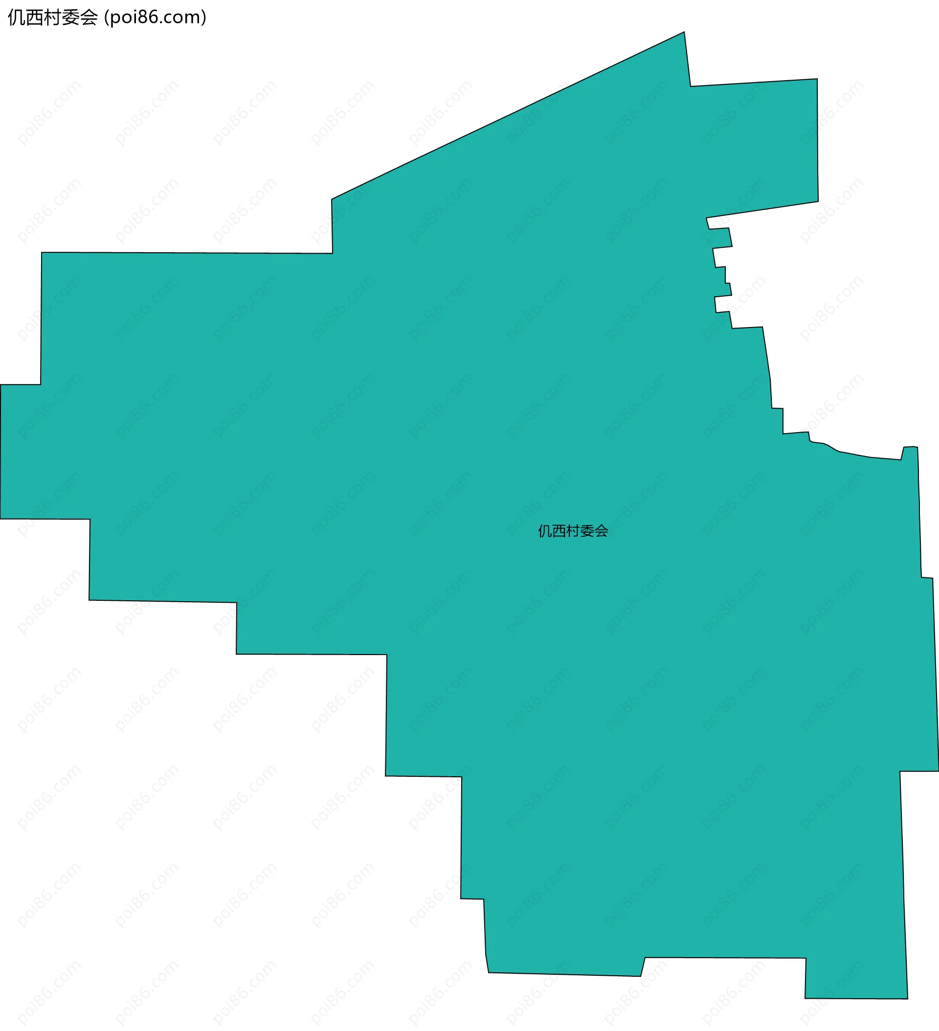 仉西村委会边界地图