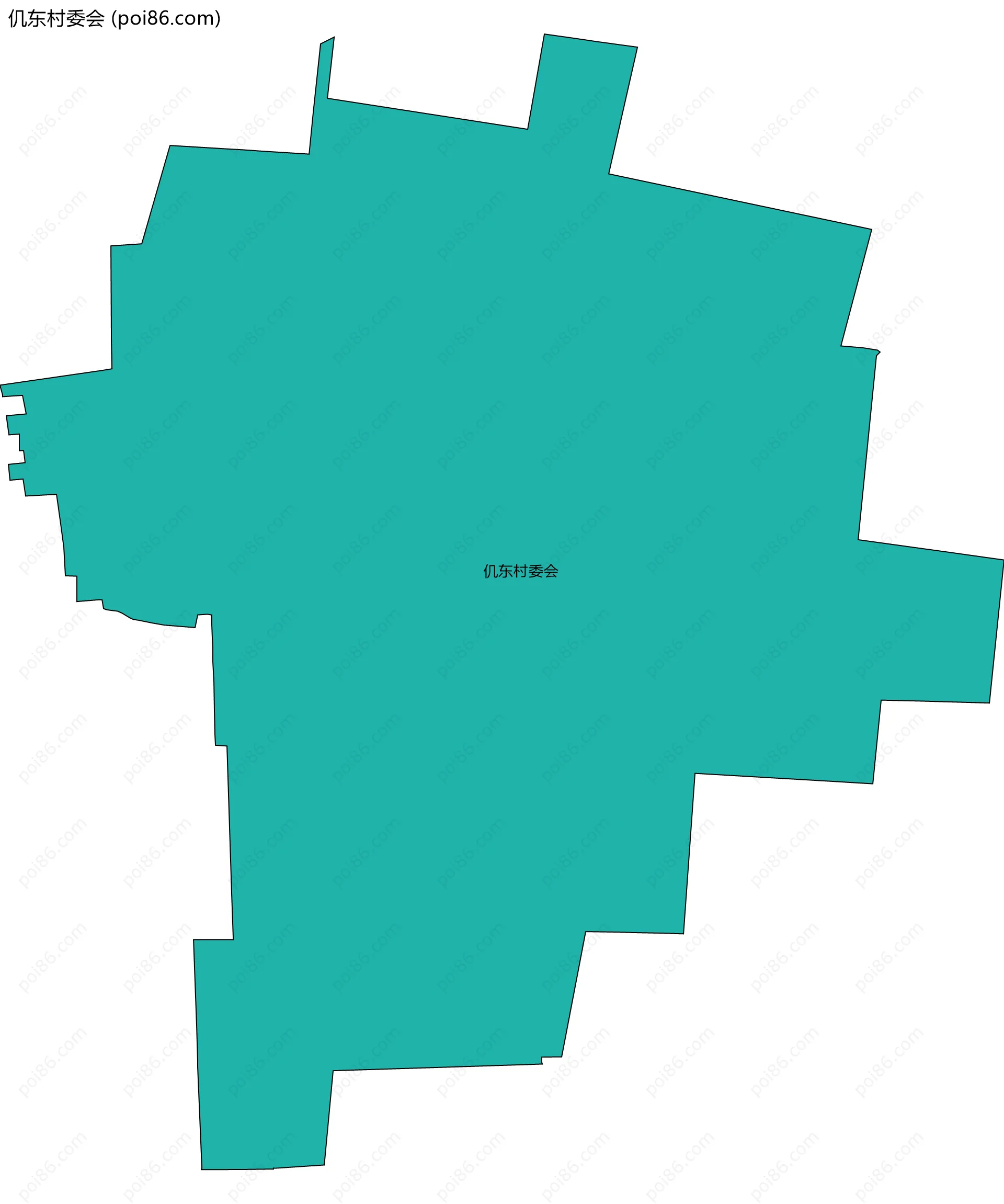 仉东村委会边界地图