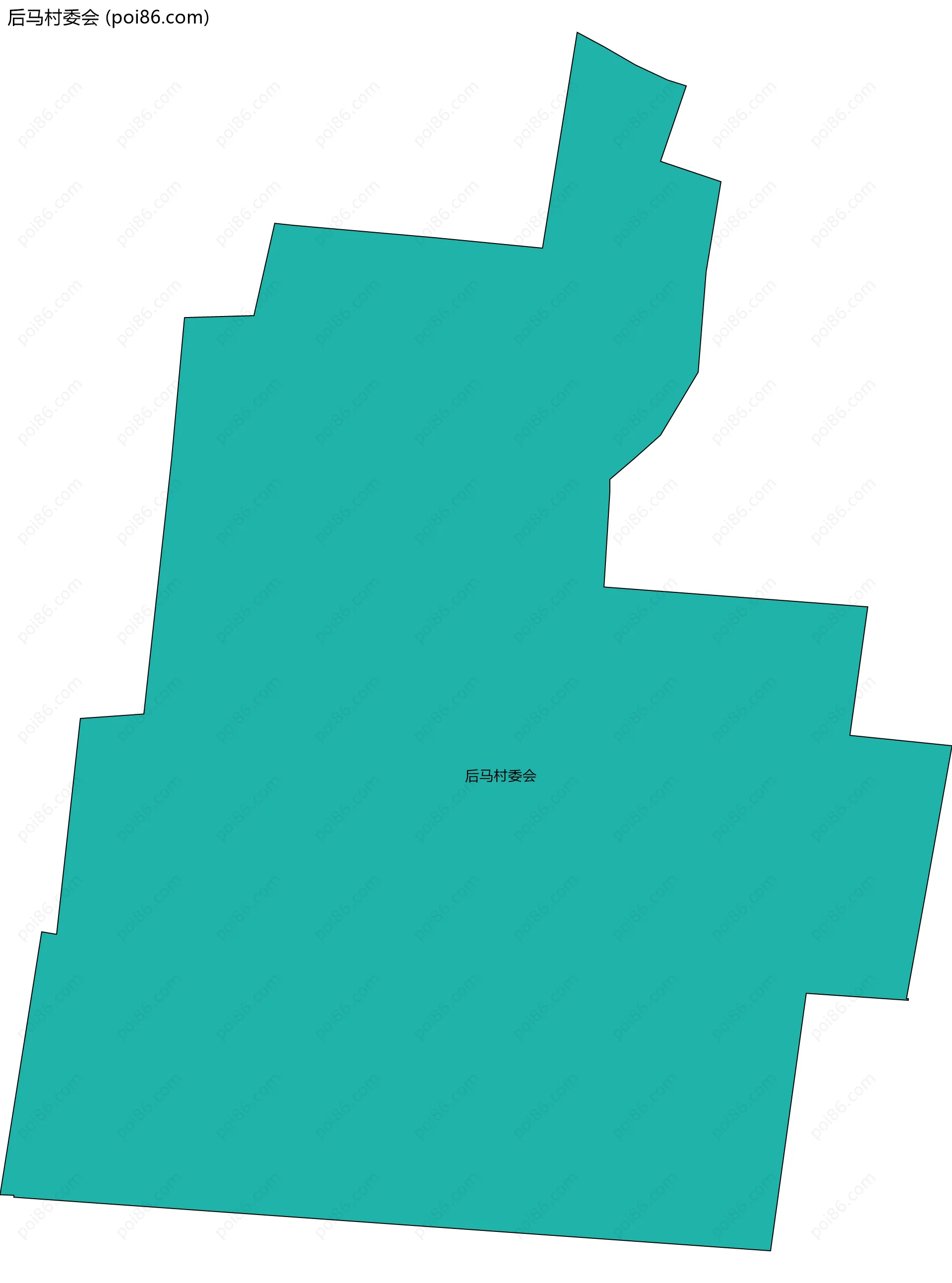 后马村委会边界地图