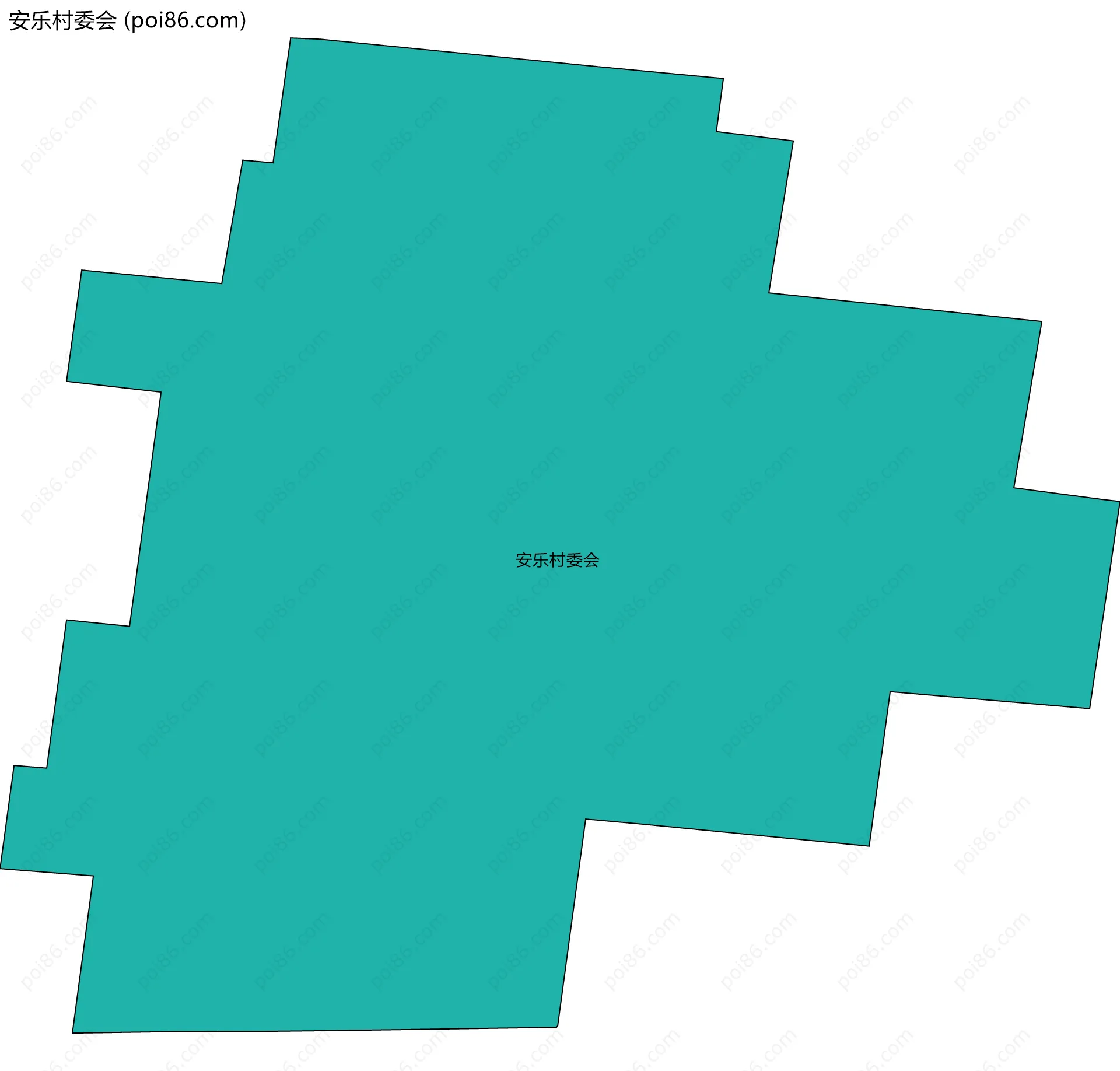 安乐村委会边界地图