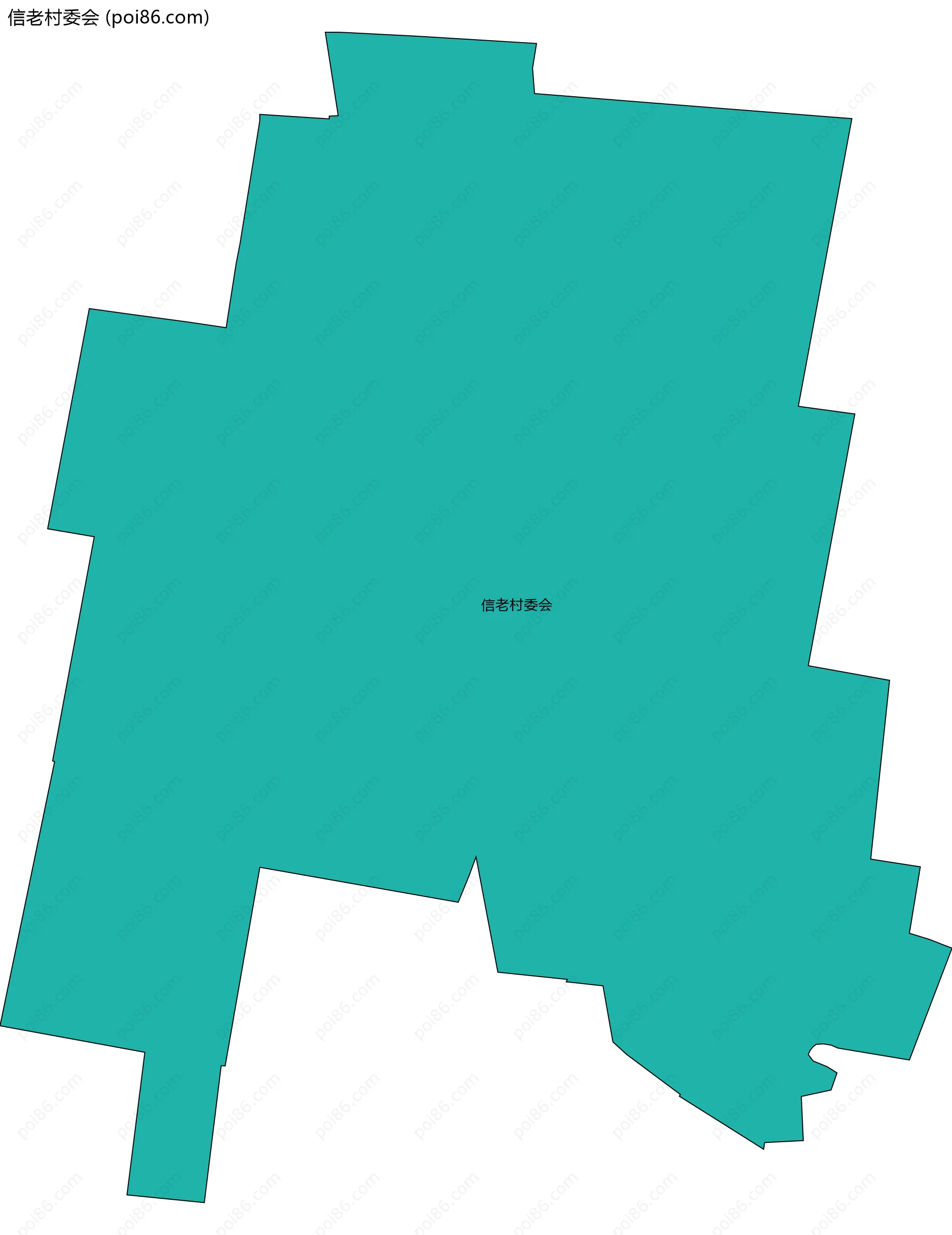 信老村委会边界地图