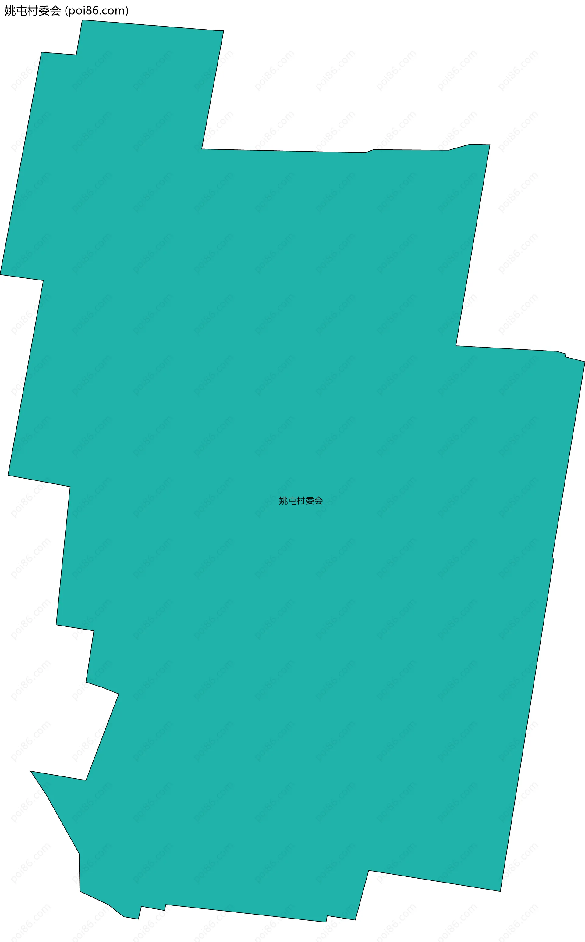 姚屯村委会边界地图