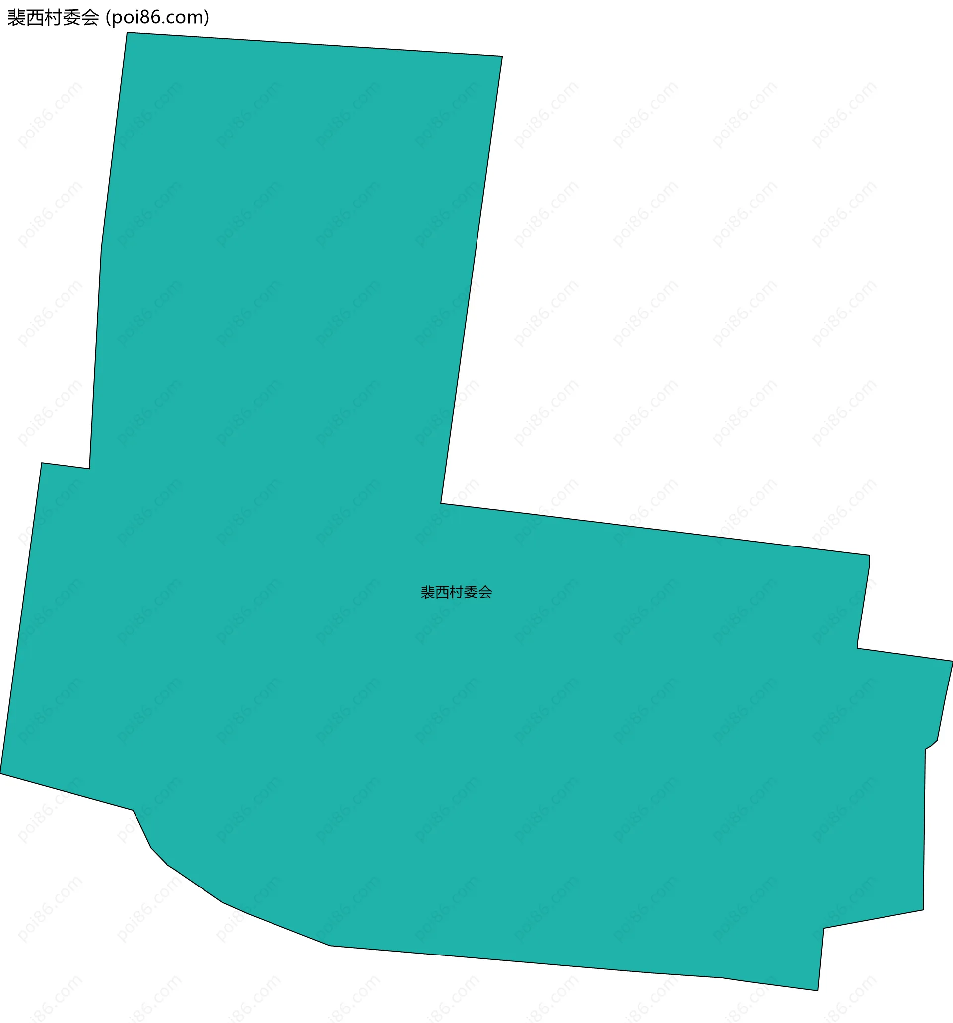 裴西村委会边界地图