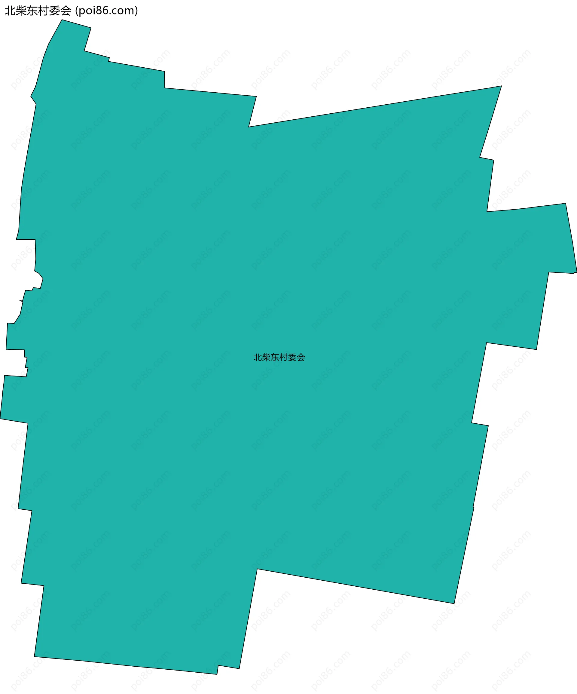 北柴东村委会边界地图