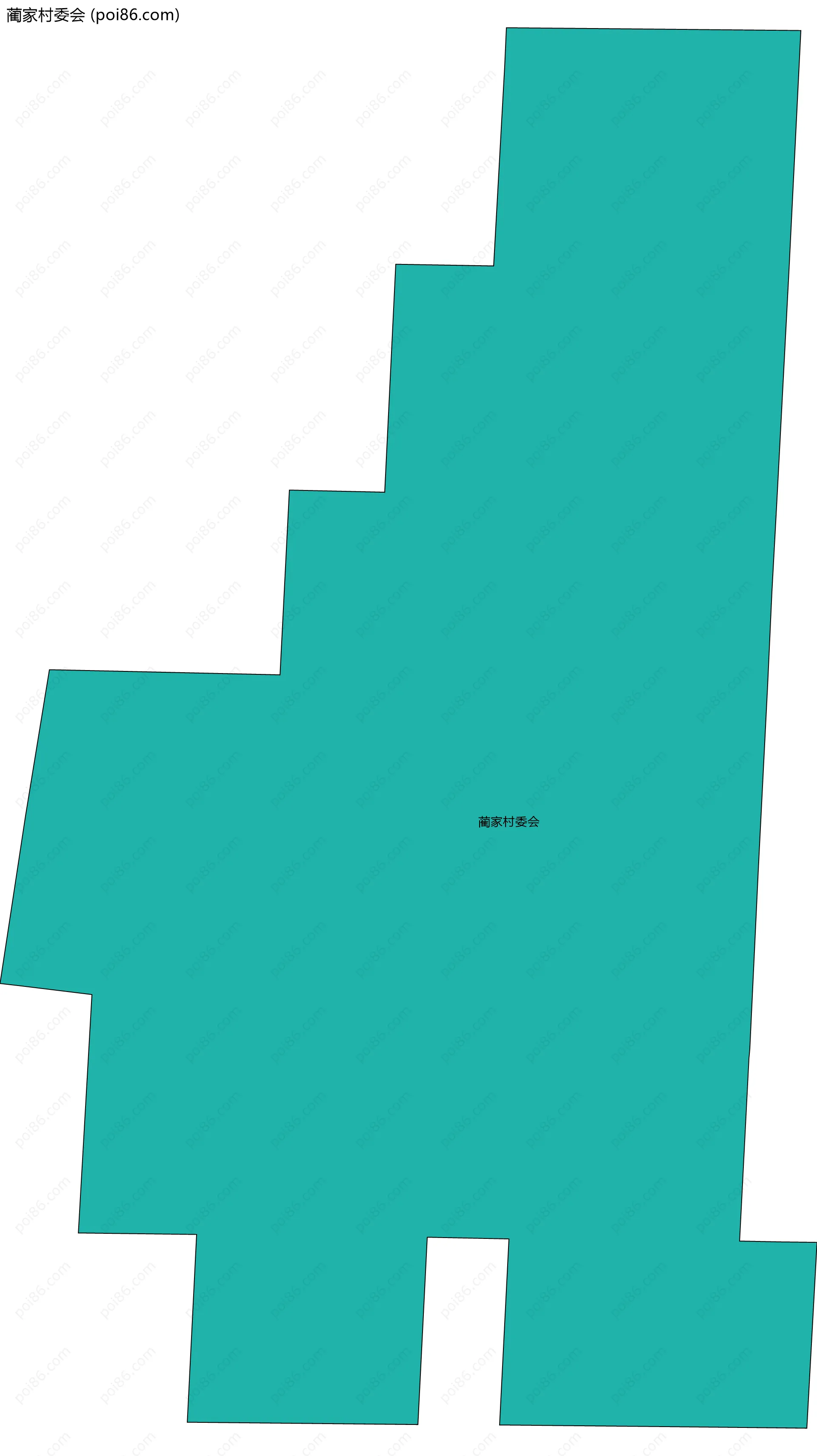 蔺家村委会边界地图