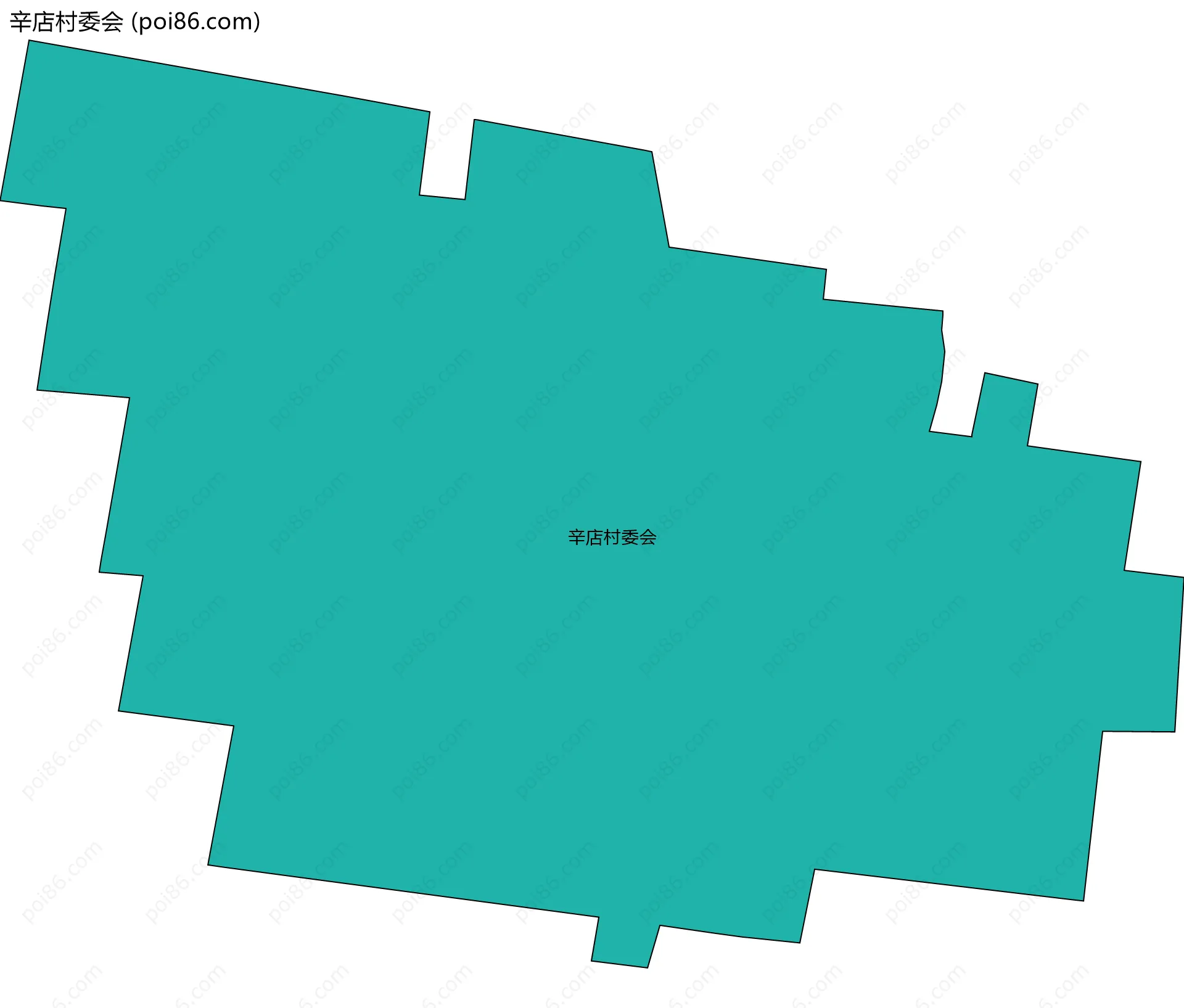 辛店村委会边界地图