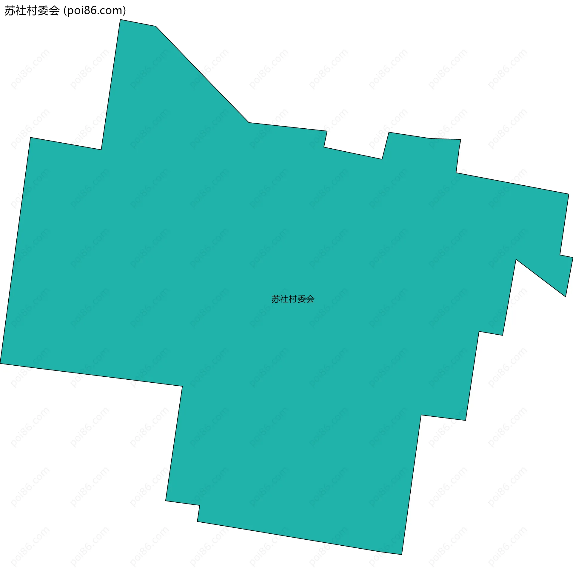 苏社村委会边界地图