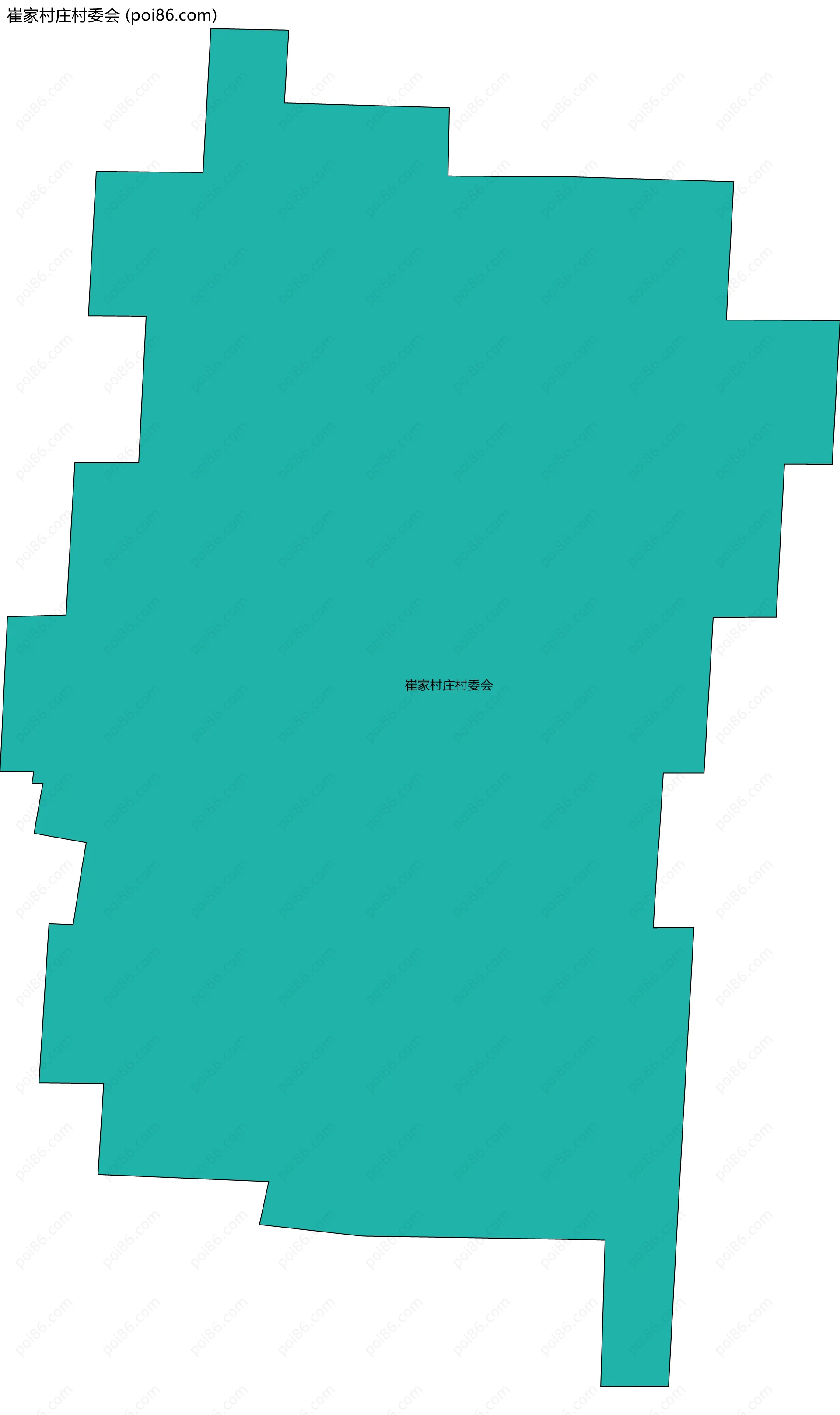 崔家村庄村委会边界地图