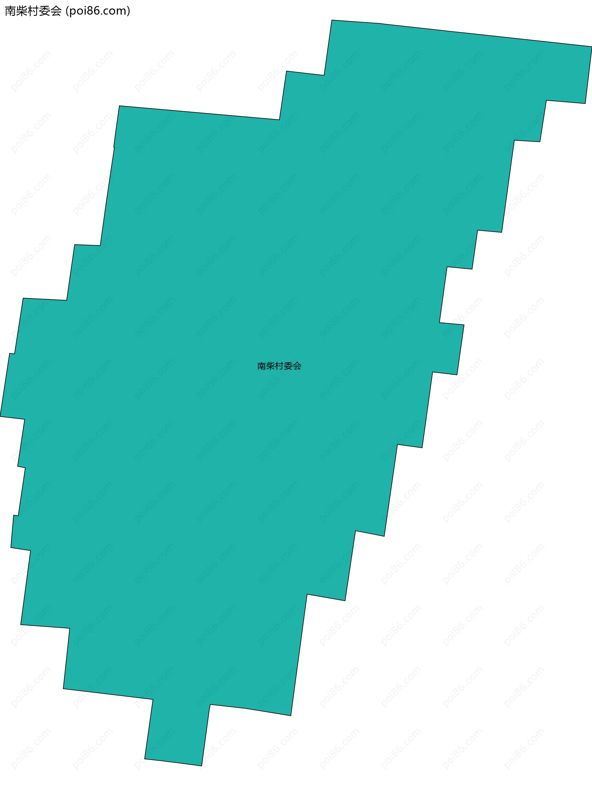 南柴村委会边界地图