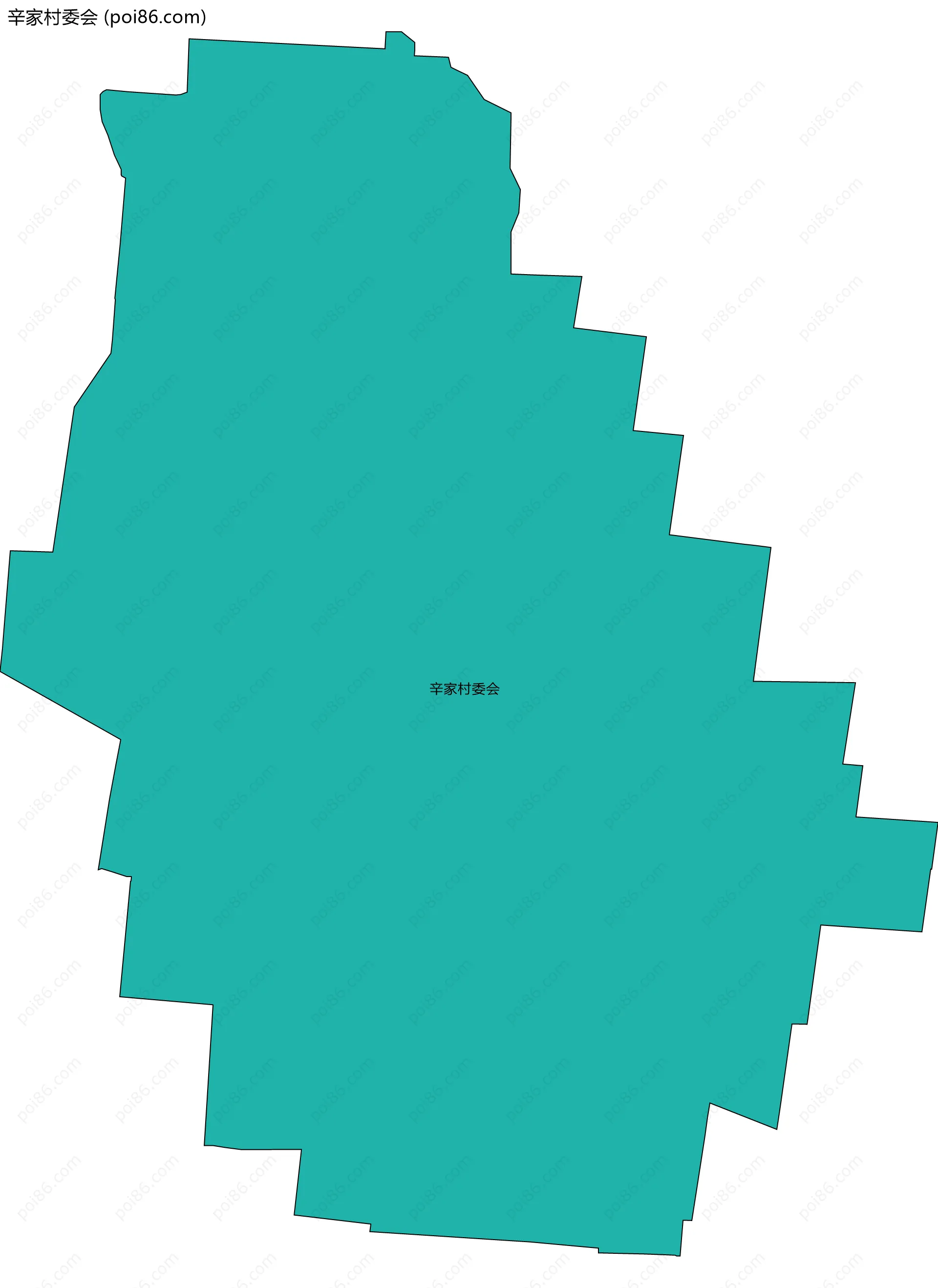 辛家村委会边界地图