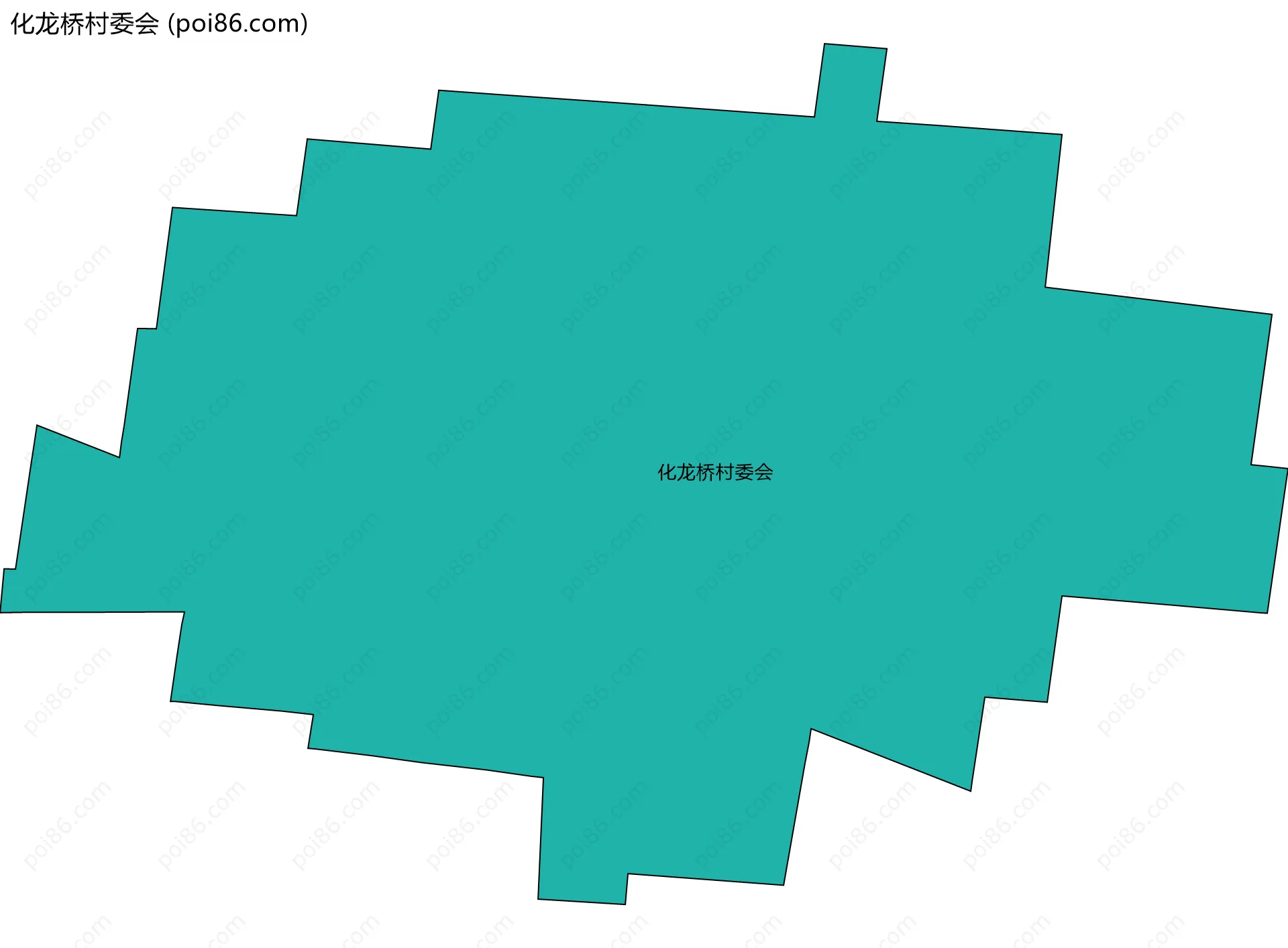 化龙桥村委会边界地图