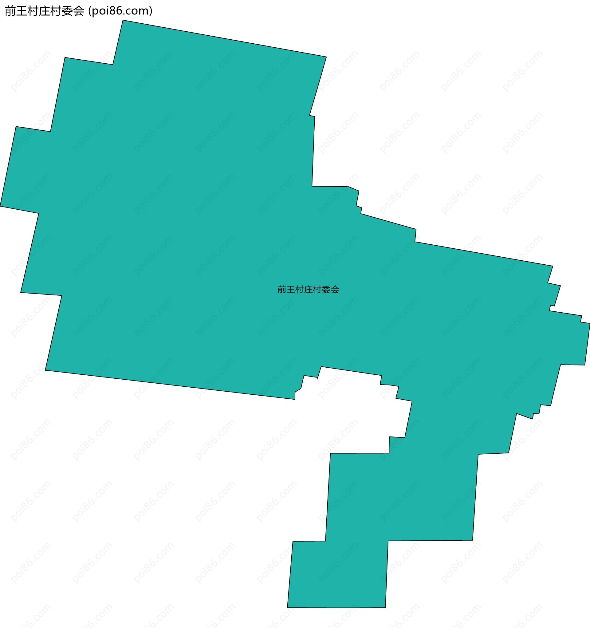 前王村庄村委会边界地图