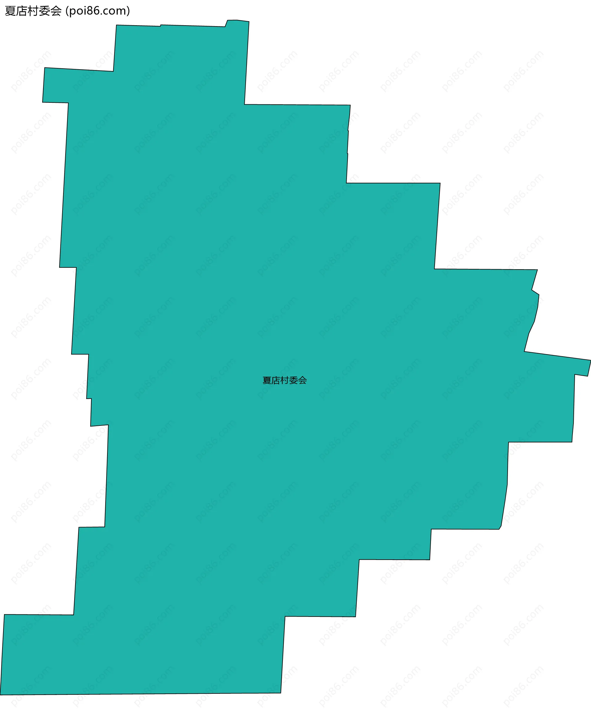 夏店村委会边界地图