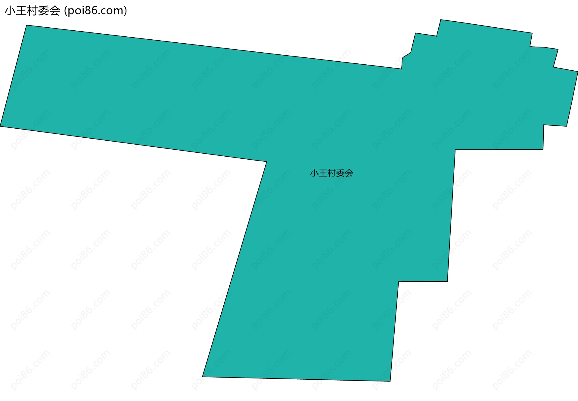 小王村委会边界地图