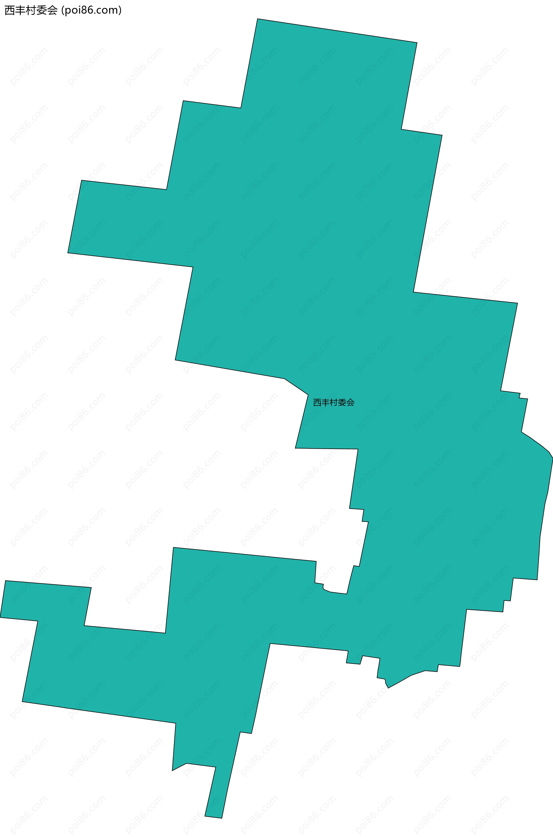 西丰村委会边界地图