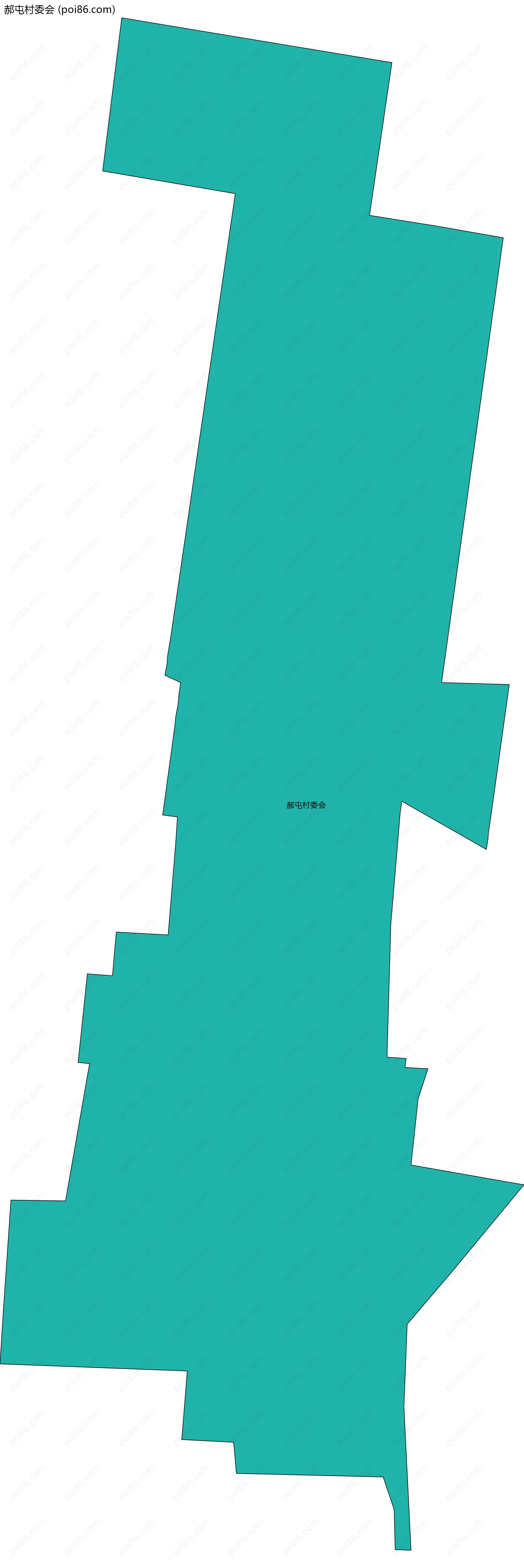 郝屯村委会边界地图