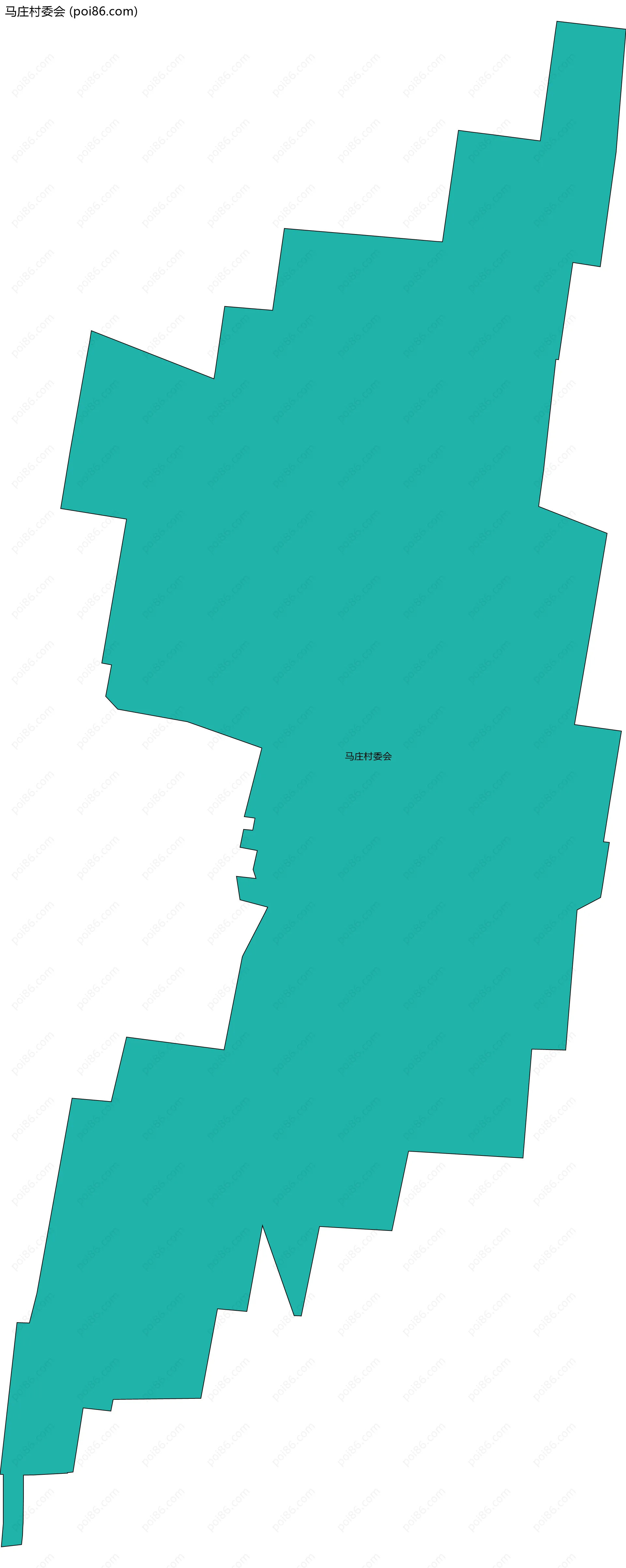 马庄村委会边界地图