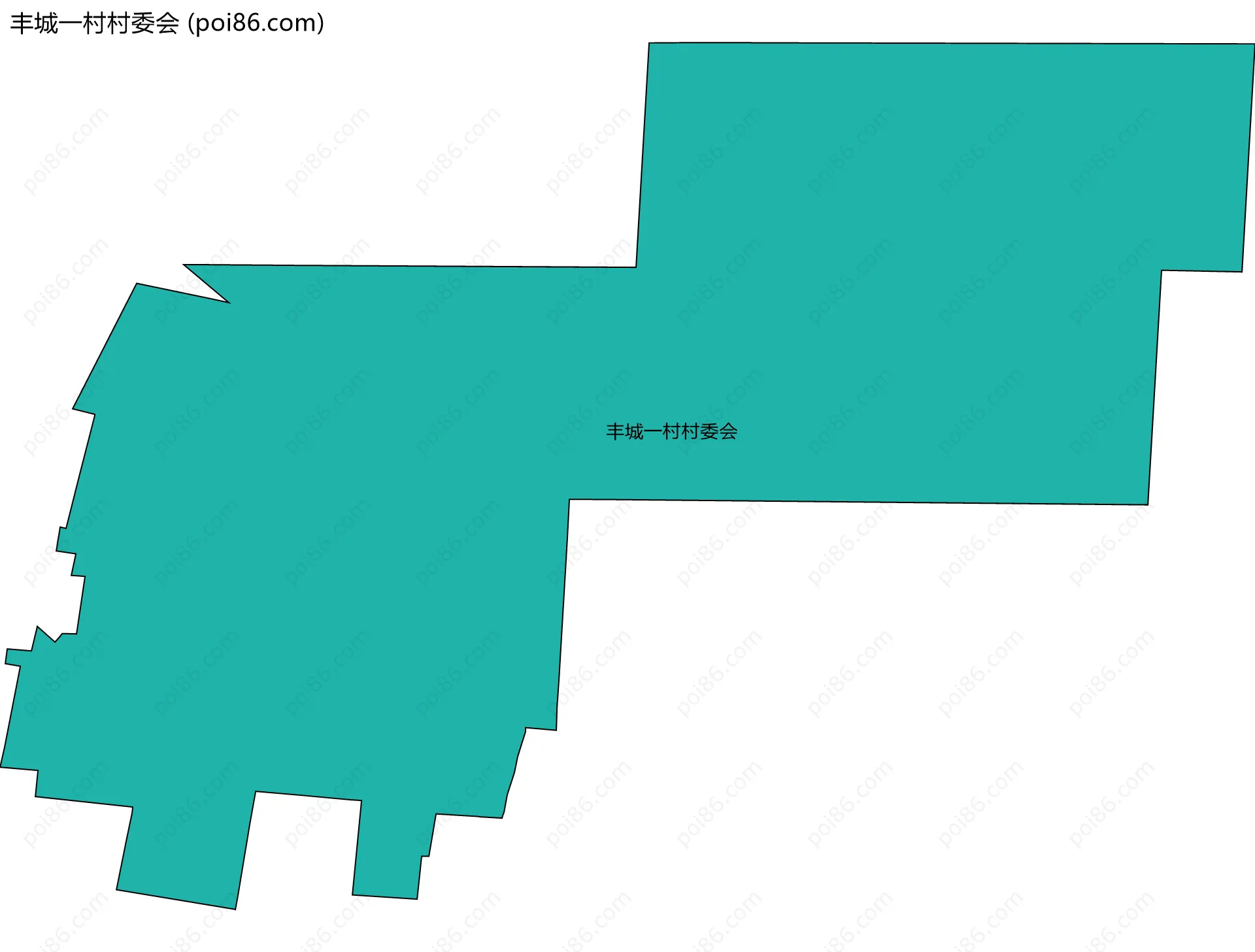 丰城一村村委会边界地图