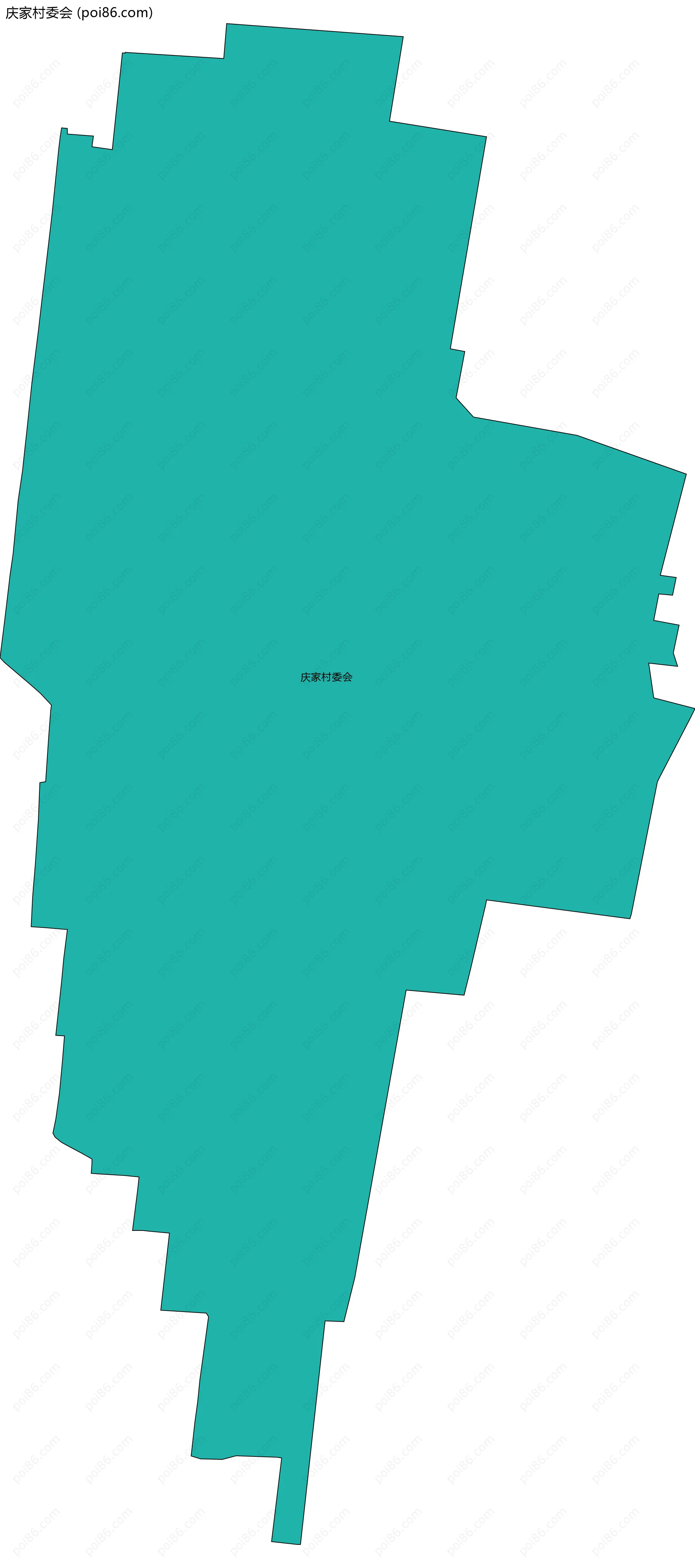 庆家村委会边界地图