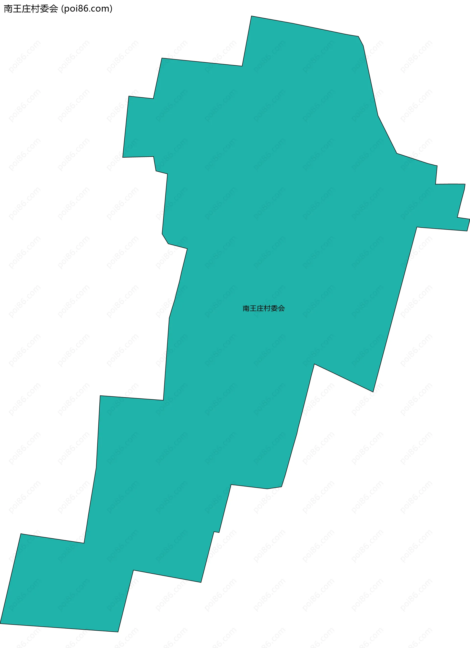 南王庄村委会边界地图