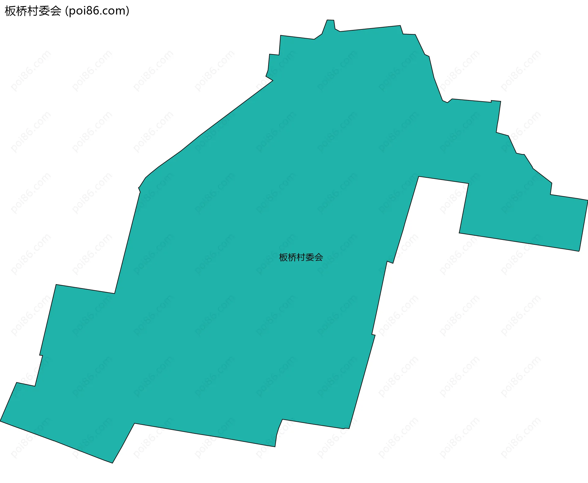 板桥村委会边界地图