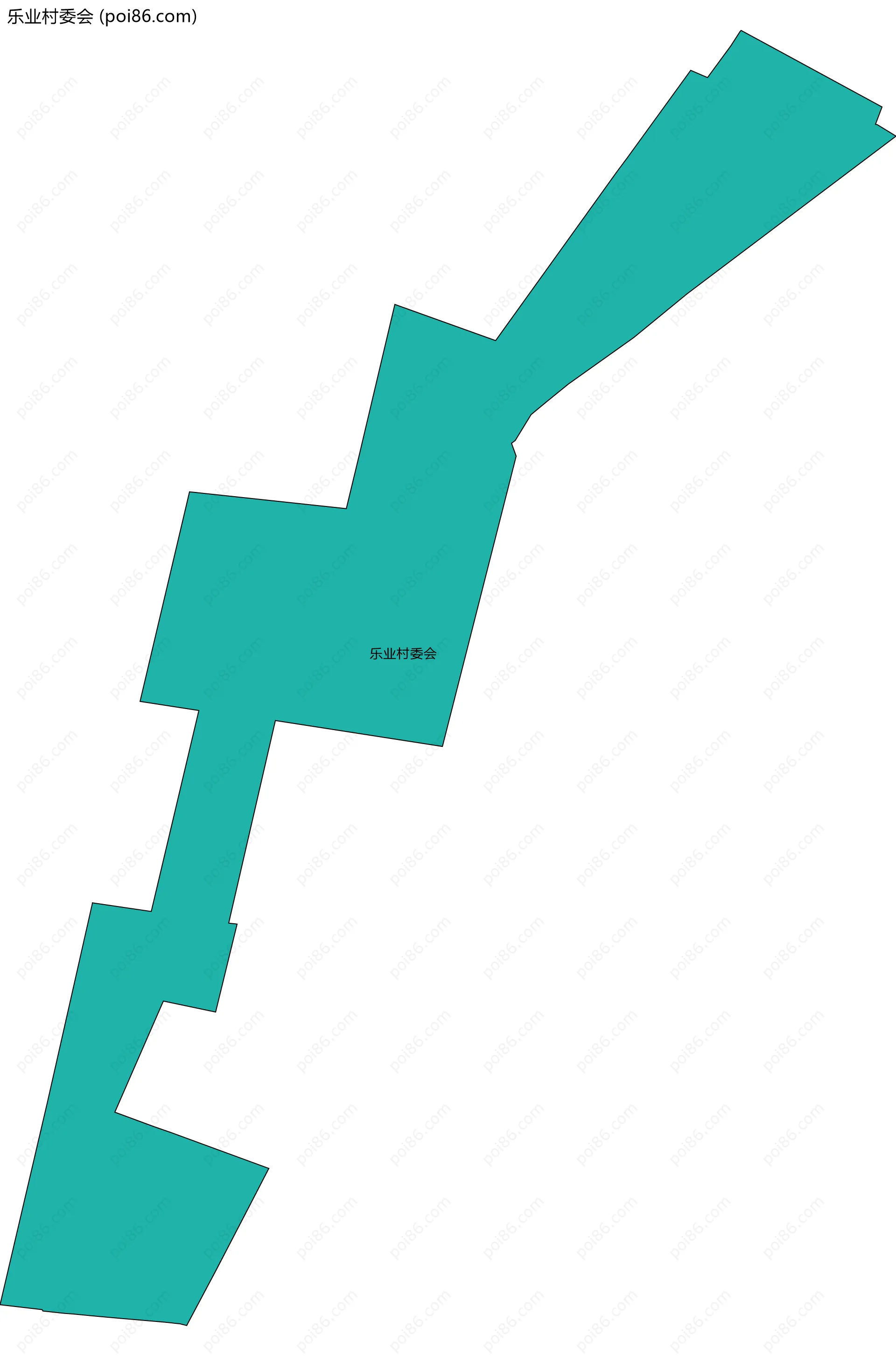 乐业村委会边界地图
