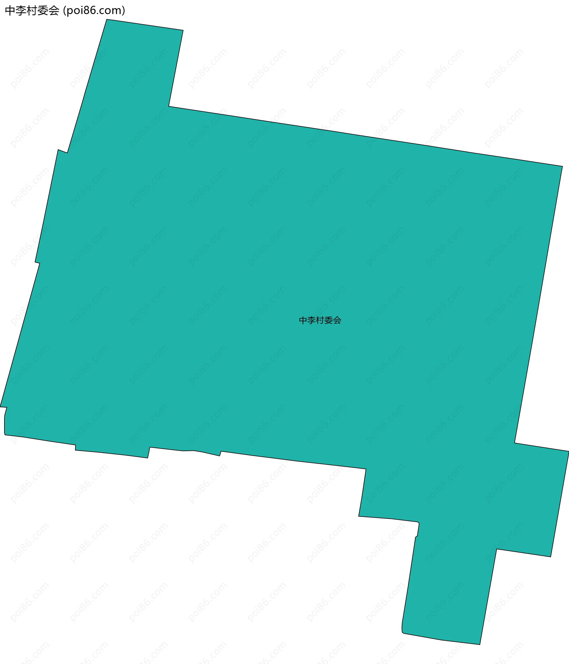 中李村委会边界地图