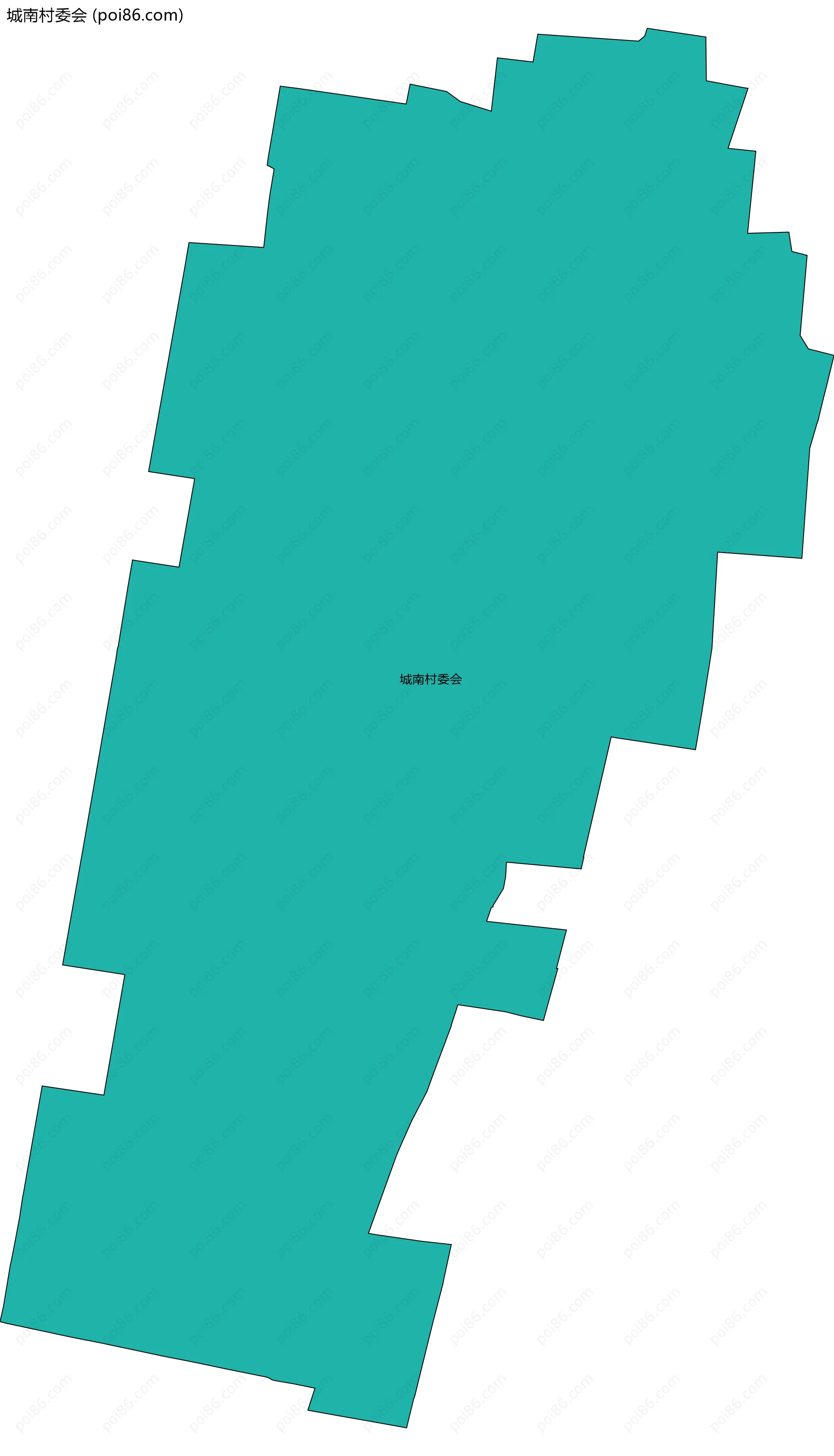 城南村委会边界地图