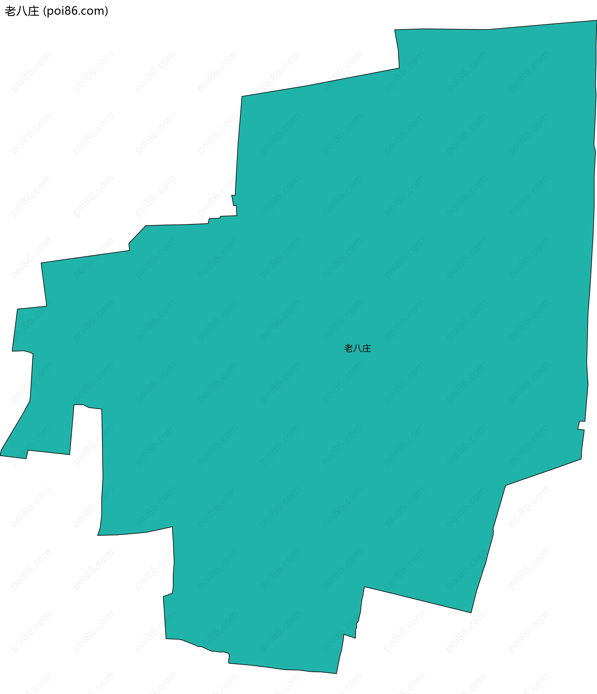 老八庄边界地图