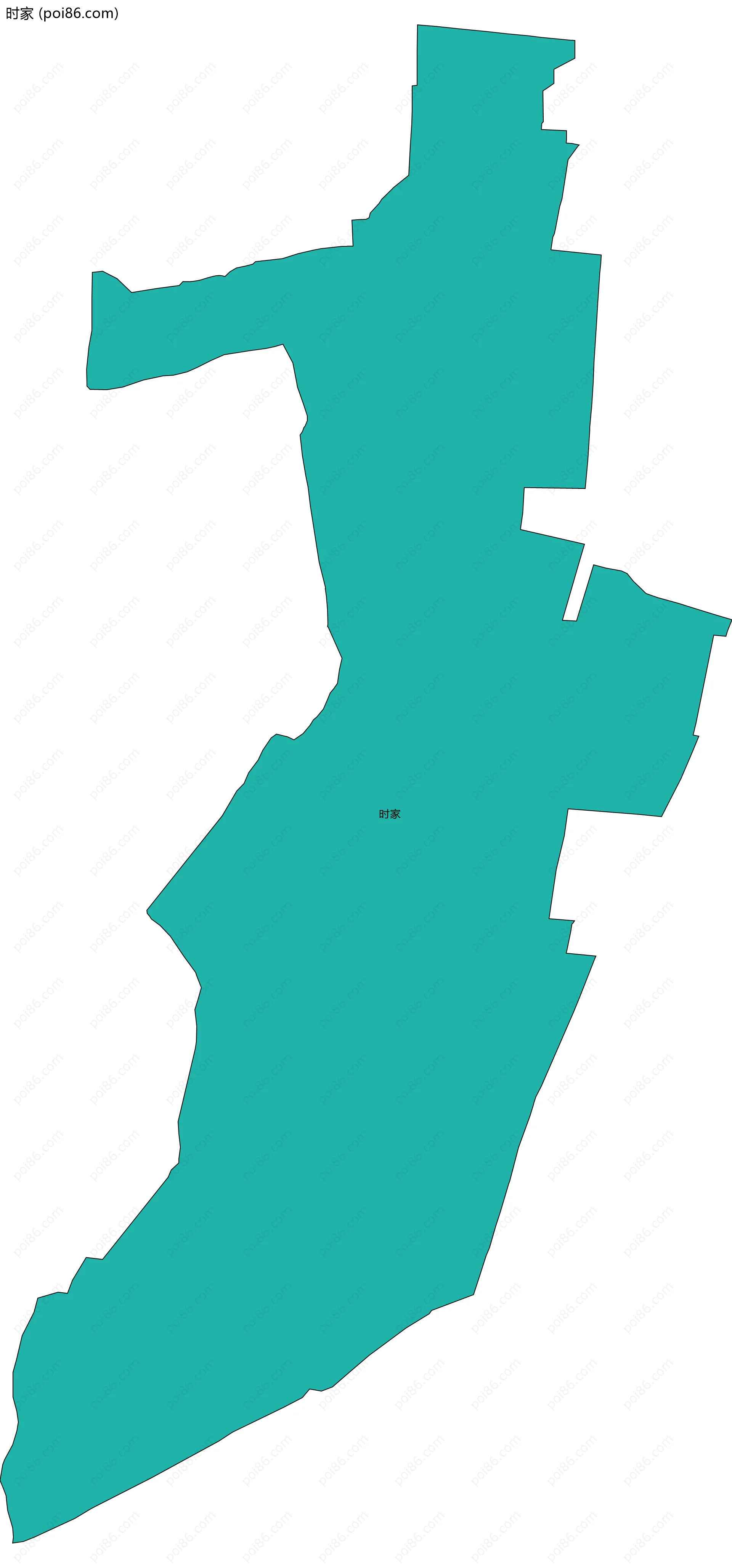 时家边界地图