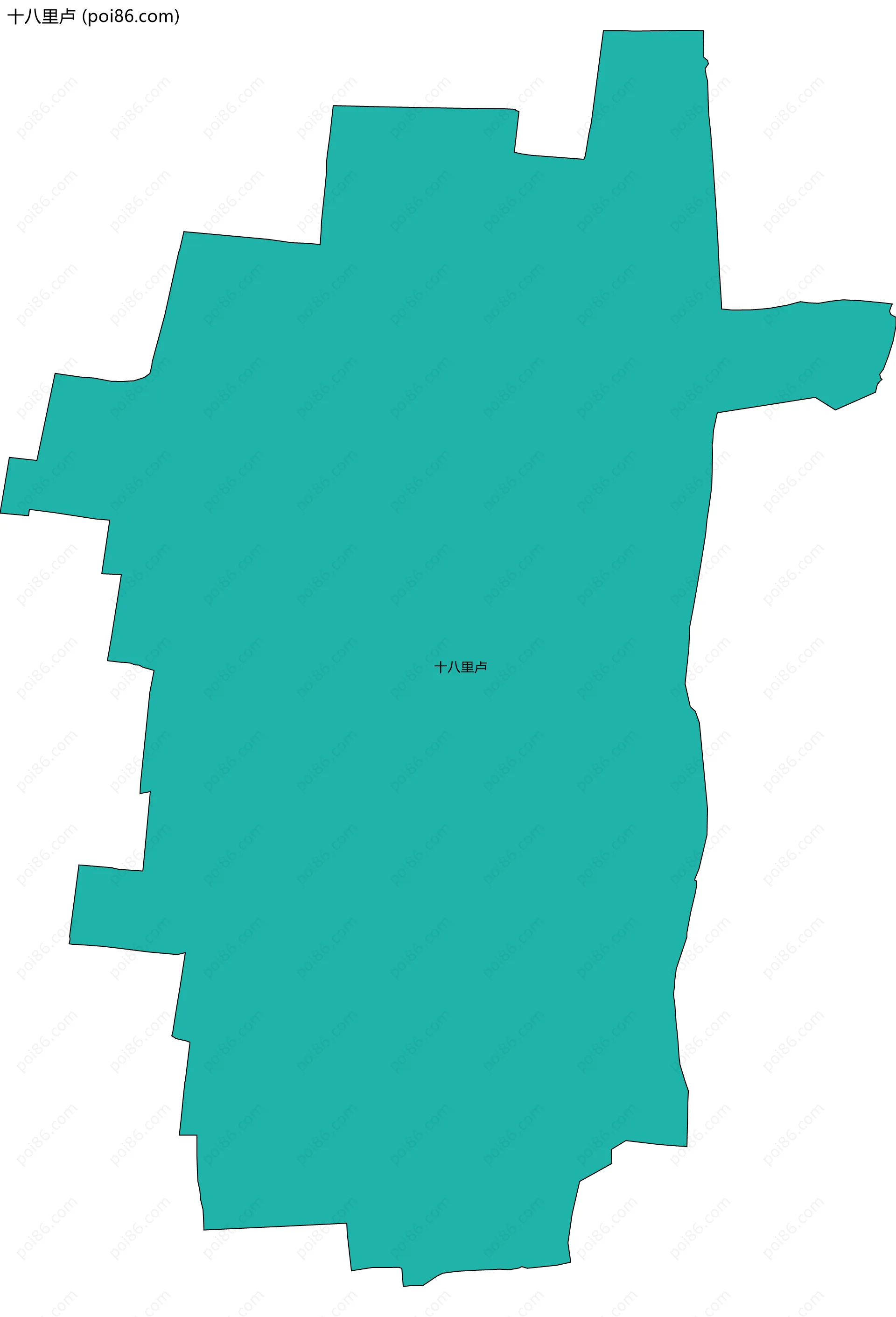 十八里卢边界地图