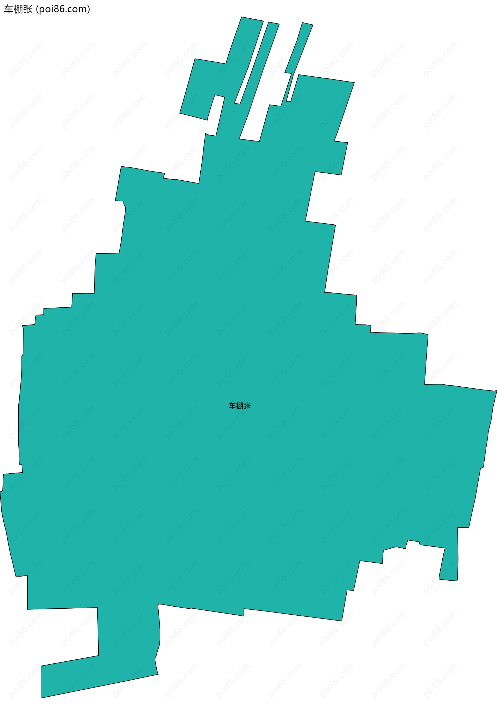 车棚张边界地图