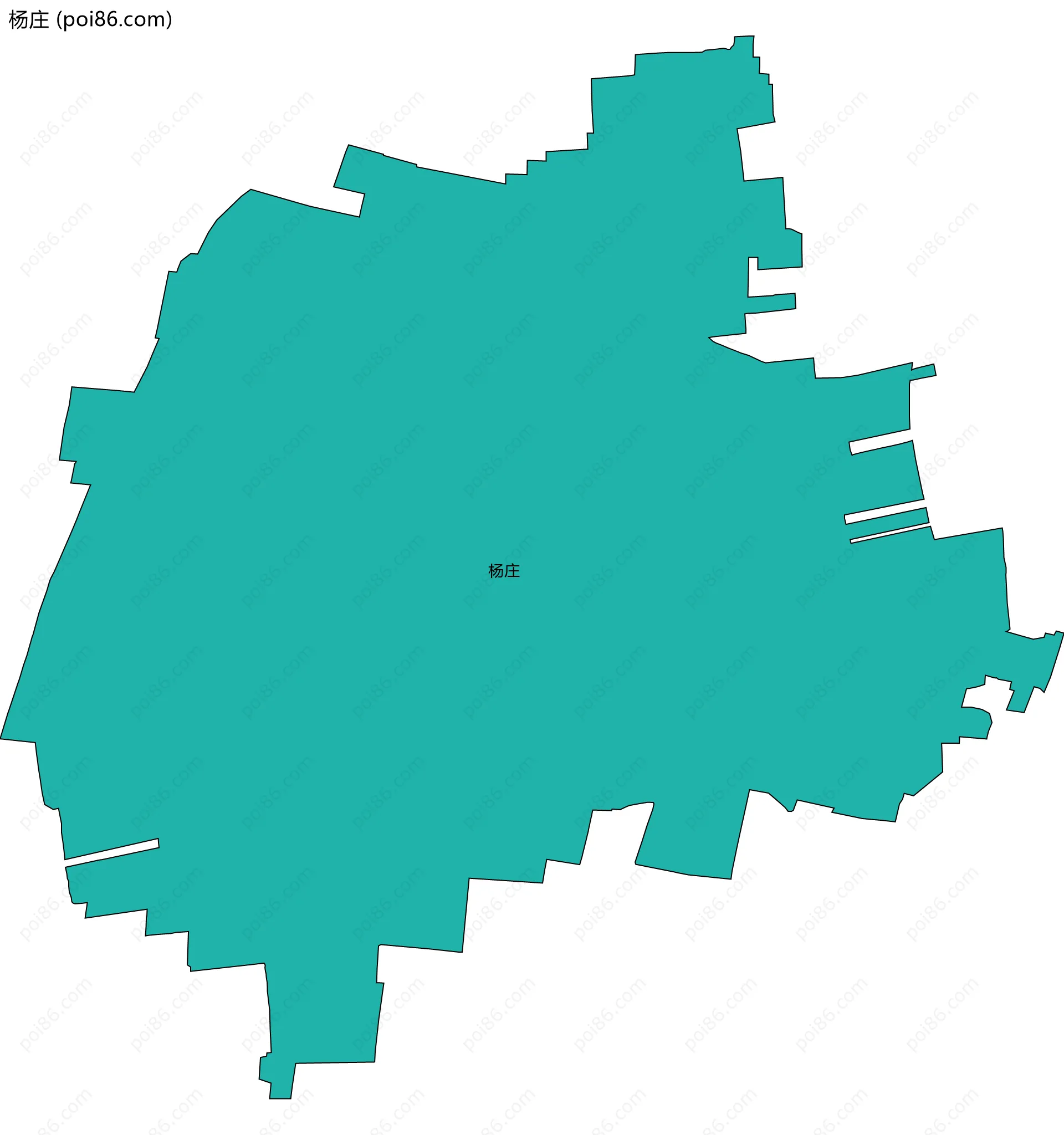 杨庄边界地图