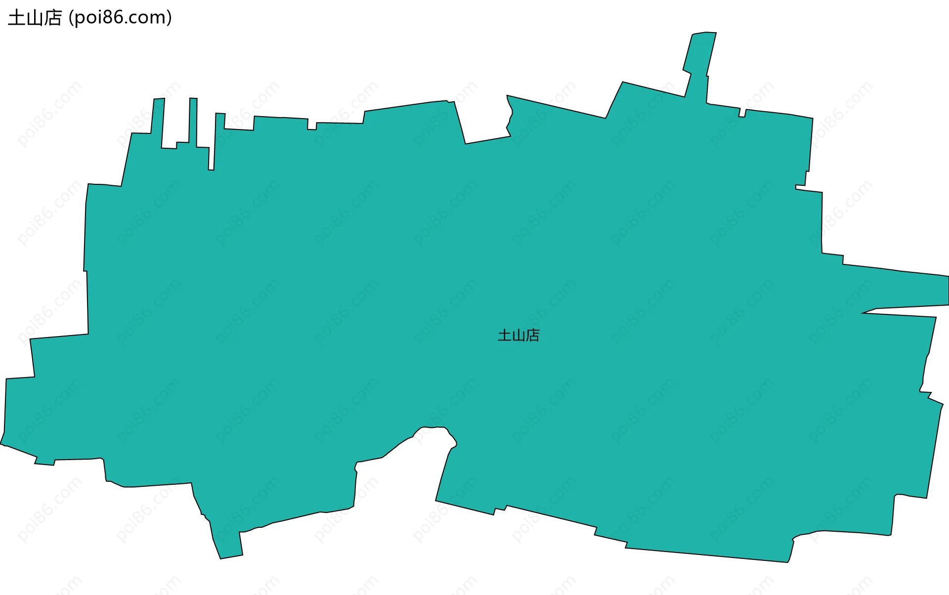 土山店边界地图