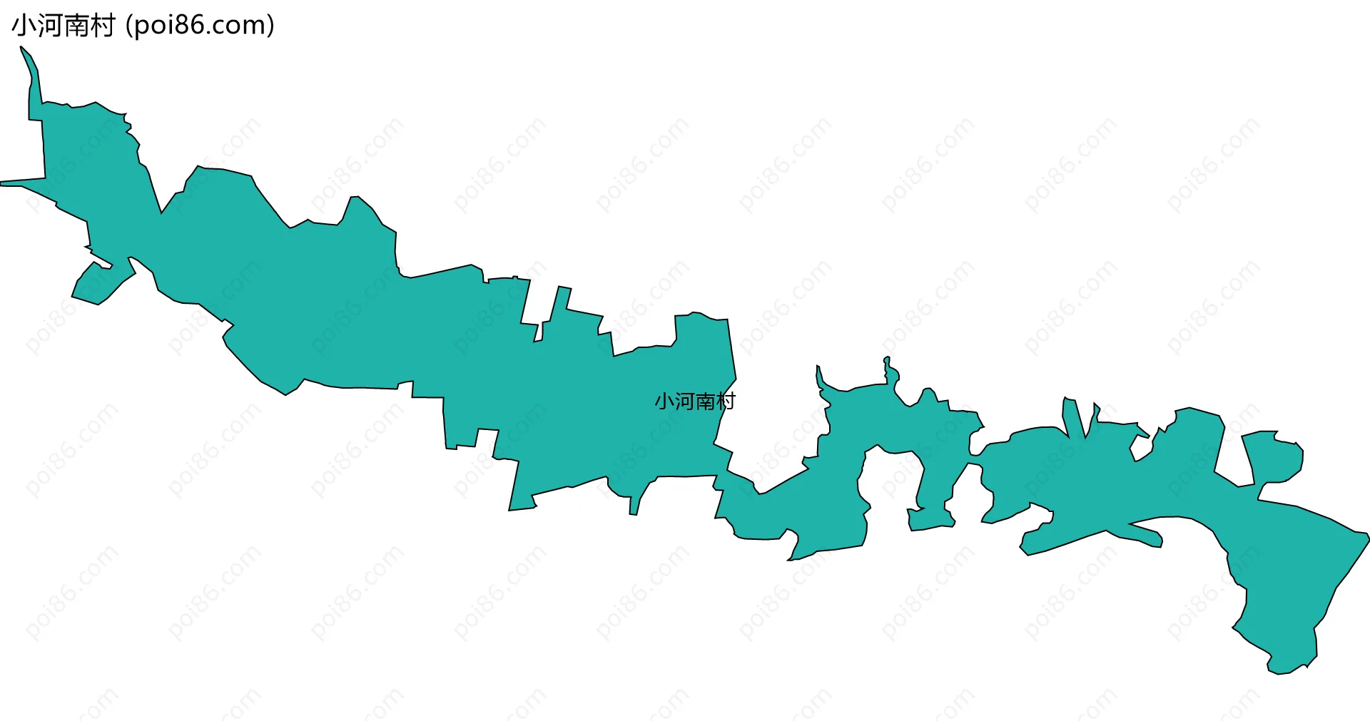 小河南村边界地图