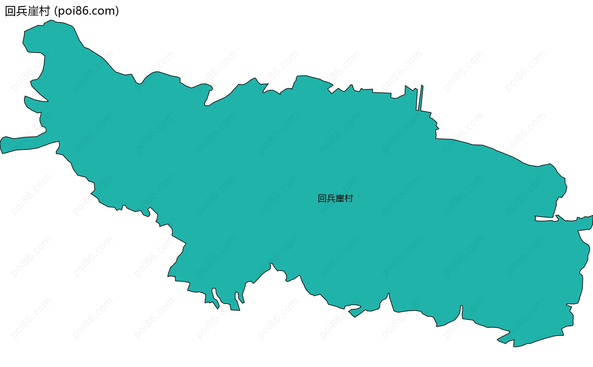 回兵崖村边界地图