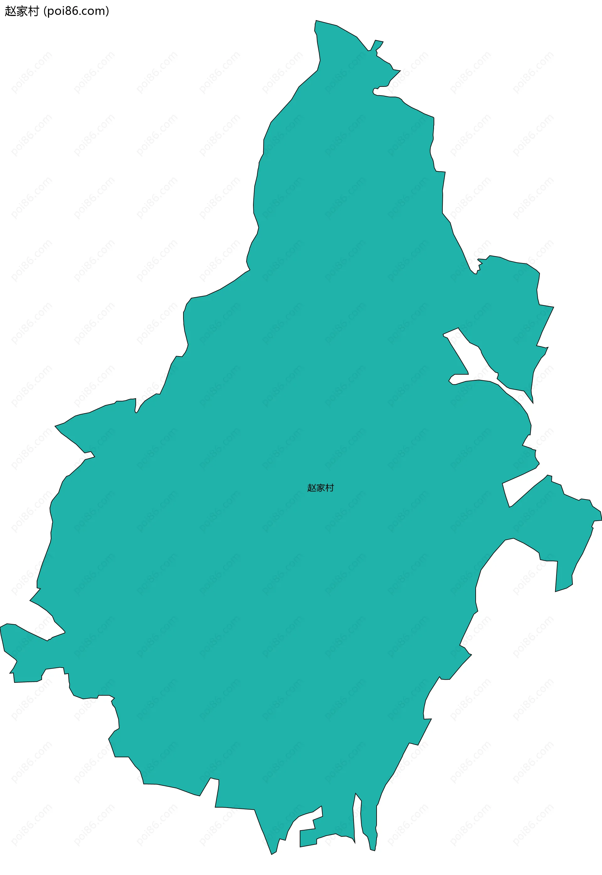 赵家村边界地图